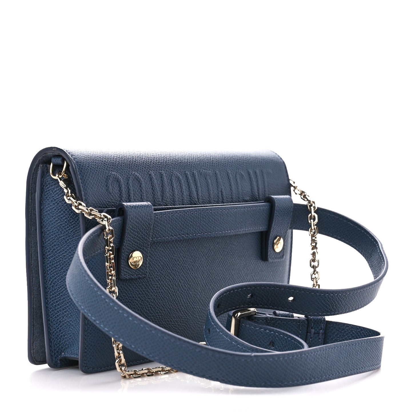 Calfskin 30 Montaigne 2 in 1 Pouch Dark Blue