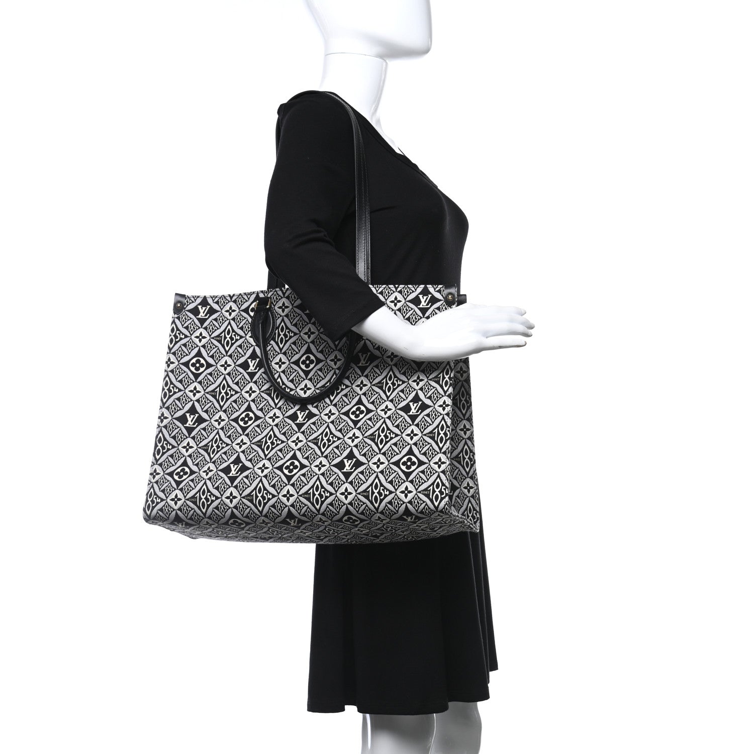 Louis Vuitton Jacquard Since 1854 Onthego GM Grey 2 of 8