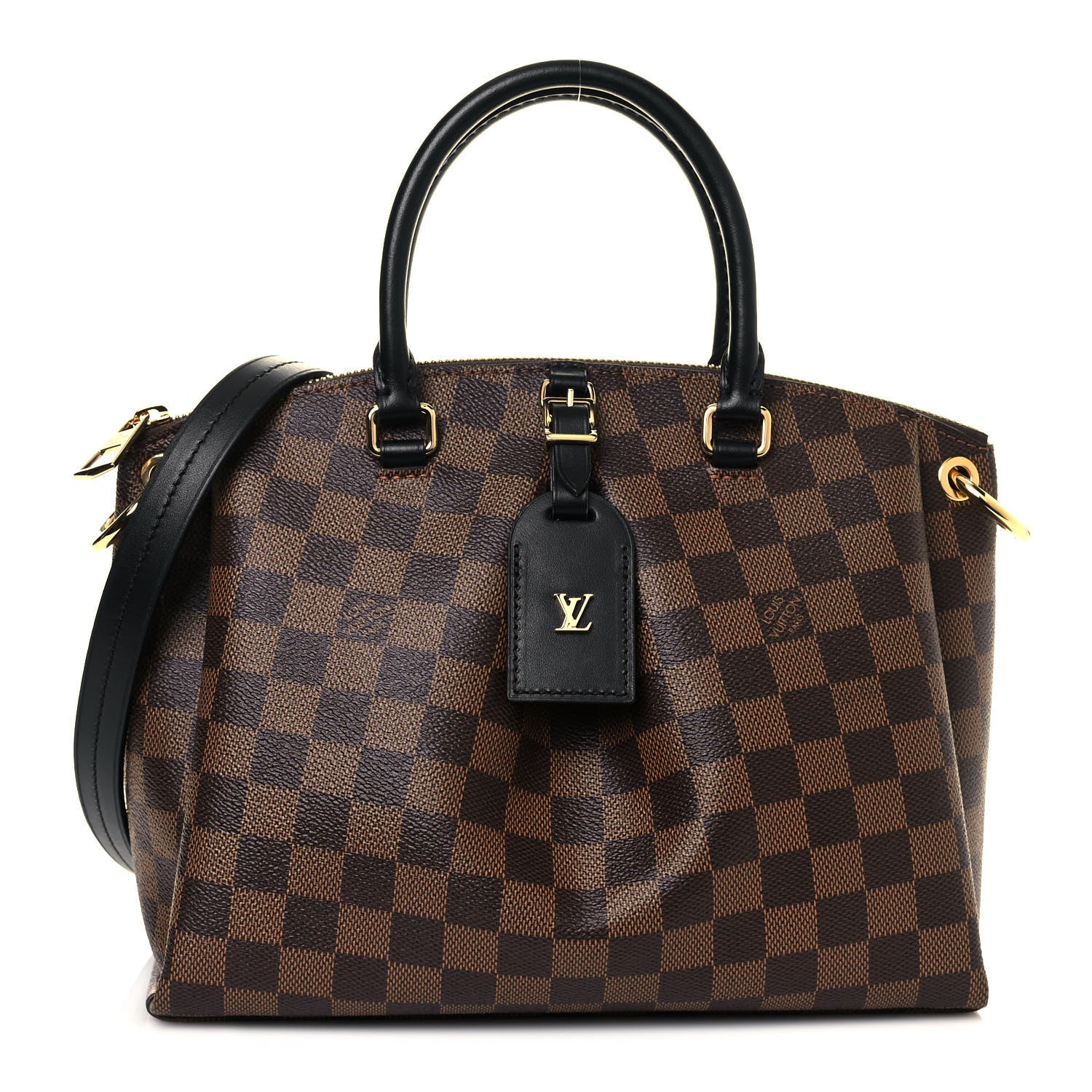 Louis Vuitton Damier Ebene Odeon Tote PM Black 1 of 11