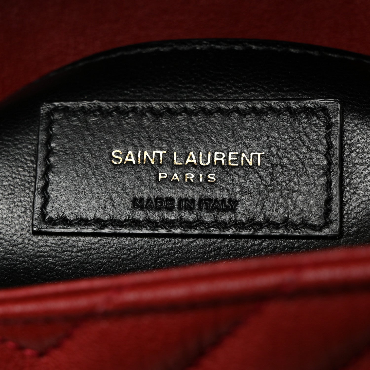 Saint Laurent Sheepskin Matelasse Chevron Monogram Medium College Bag Opyum Red 7 of 11