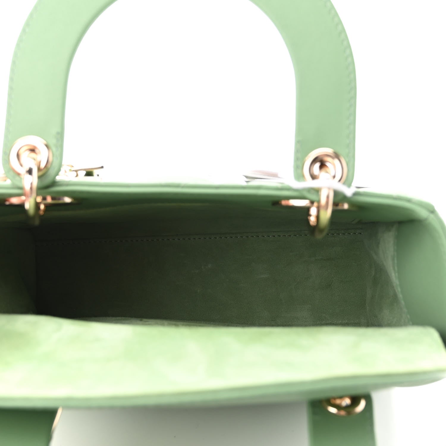 Christian Dior Lambskin Cannage Small My ABCDior Lady Dior Green 5 of 9