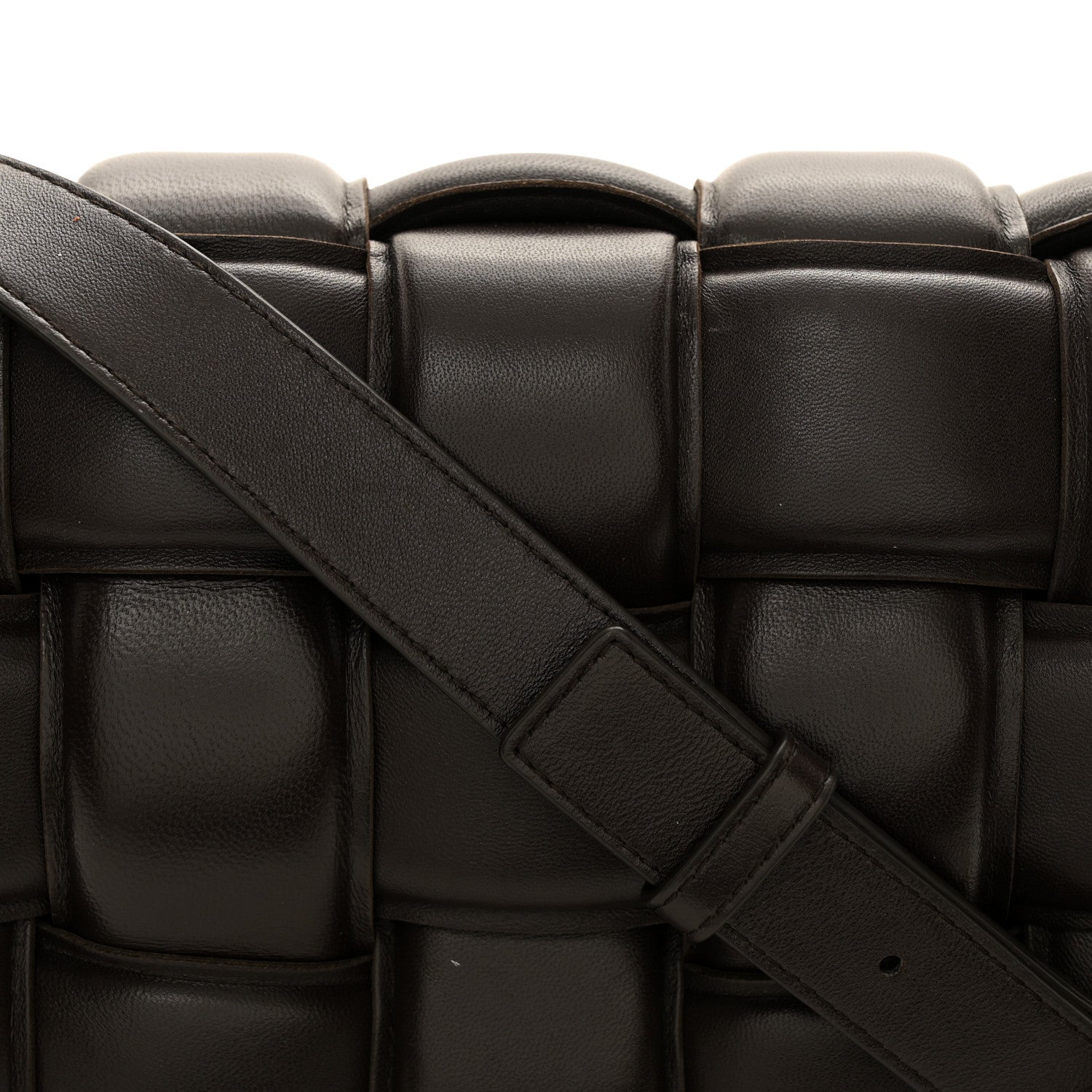 Bottega Veneta Nappa Maxi Intreccio Padded Cassette Crossbody Bag Fondente 8 of 10