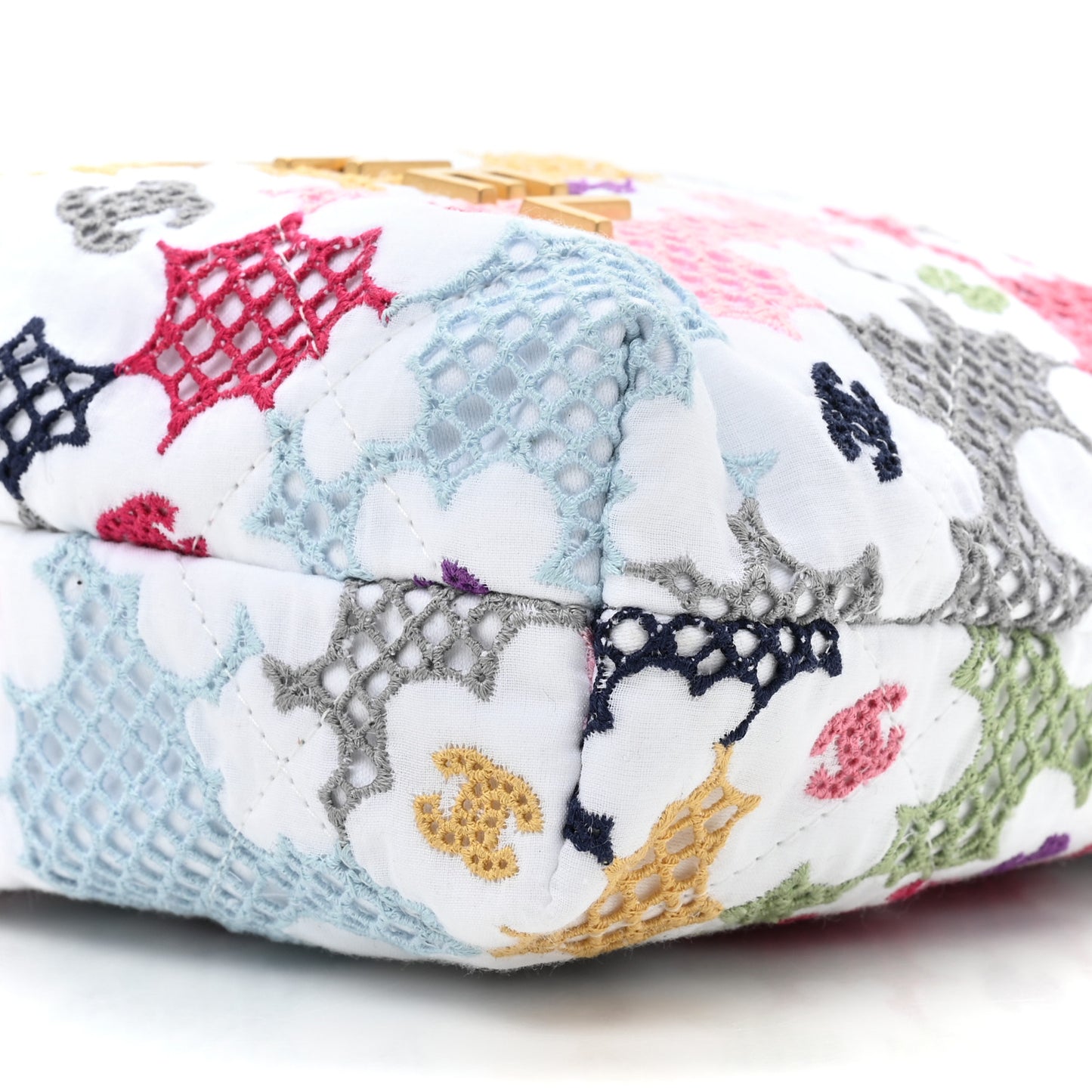 Lace Patchwork Mini Chanel 22 Multicolor