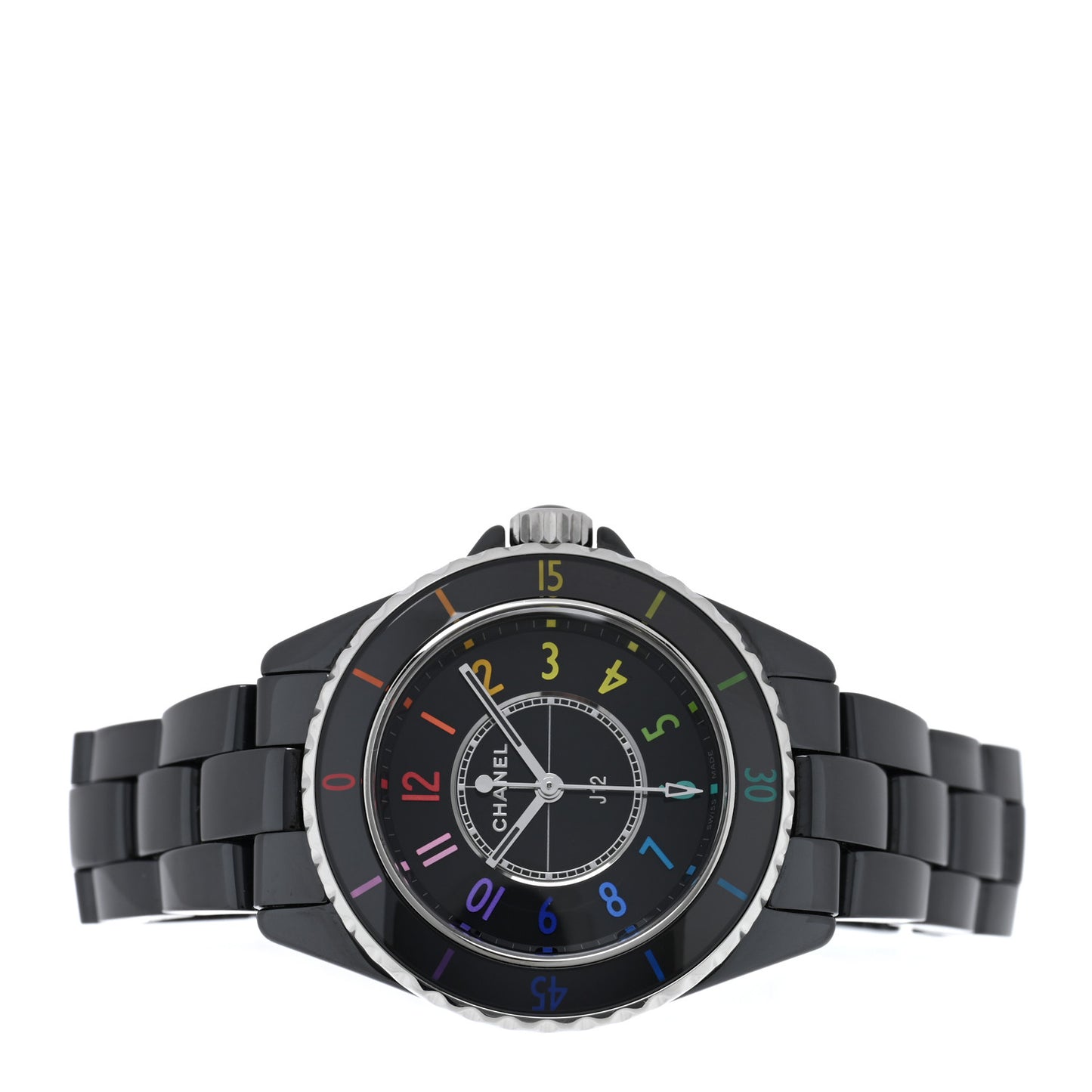 Stainless Steel Ceramic 33mm J12 Electro Quartz Watch Black
