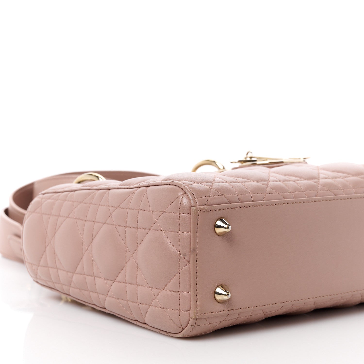 Christian Dior Lambskin Cannage Small My ABCDior Lady Dior Fard 9 of 13