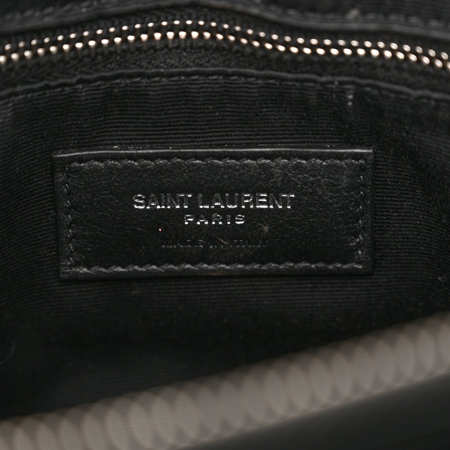 Calfskin Y Quilted Monogram Medium Loulou Chain Satchel Black
