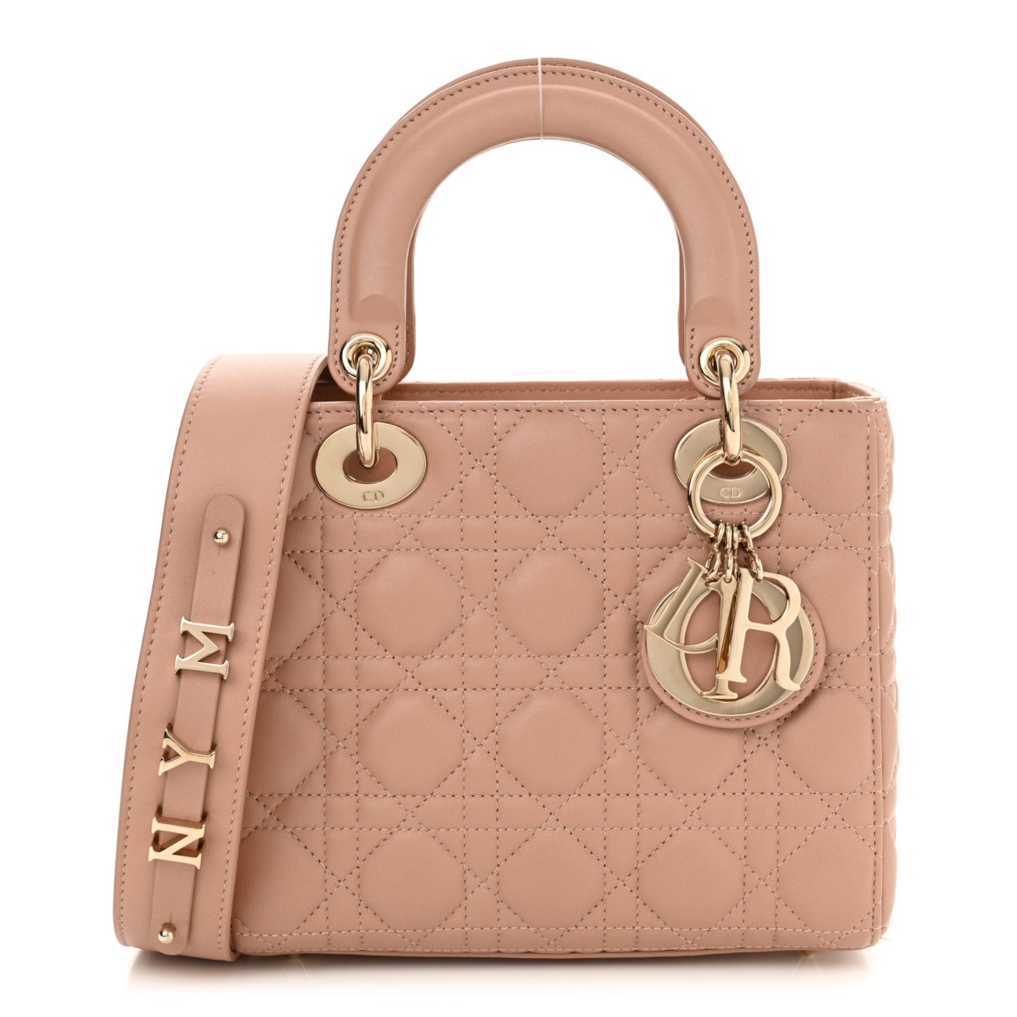 Lambskin Cannage Small My ABC Dior Lady Dior Rose Des Vents