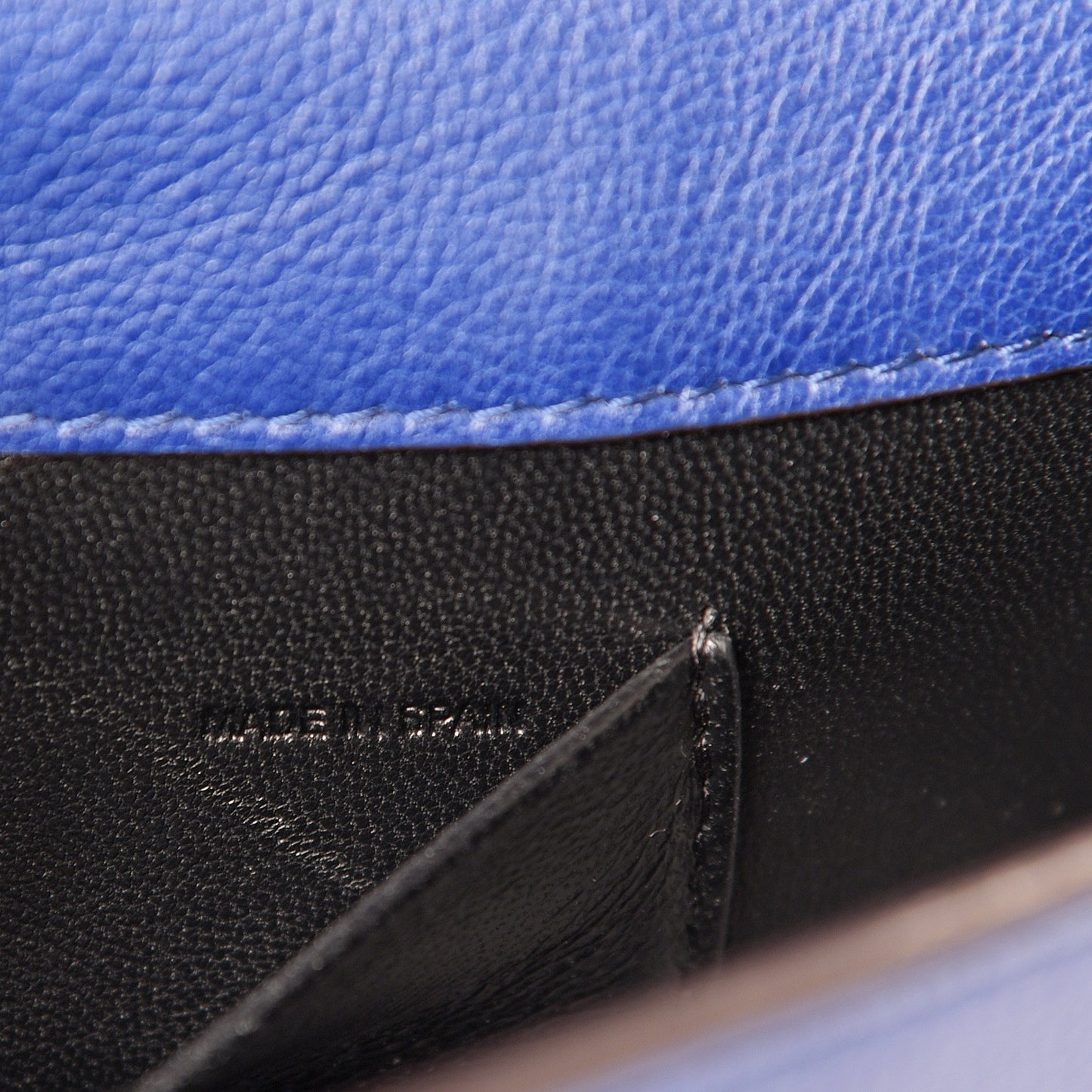 Calfskin Small Nile Bracelet Minaudiere Bag Majesty Blue