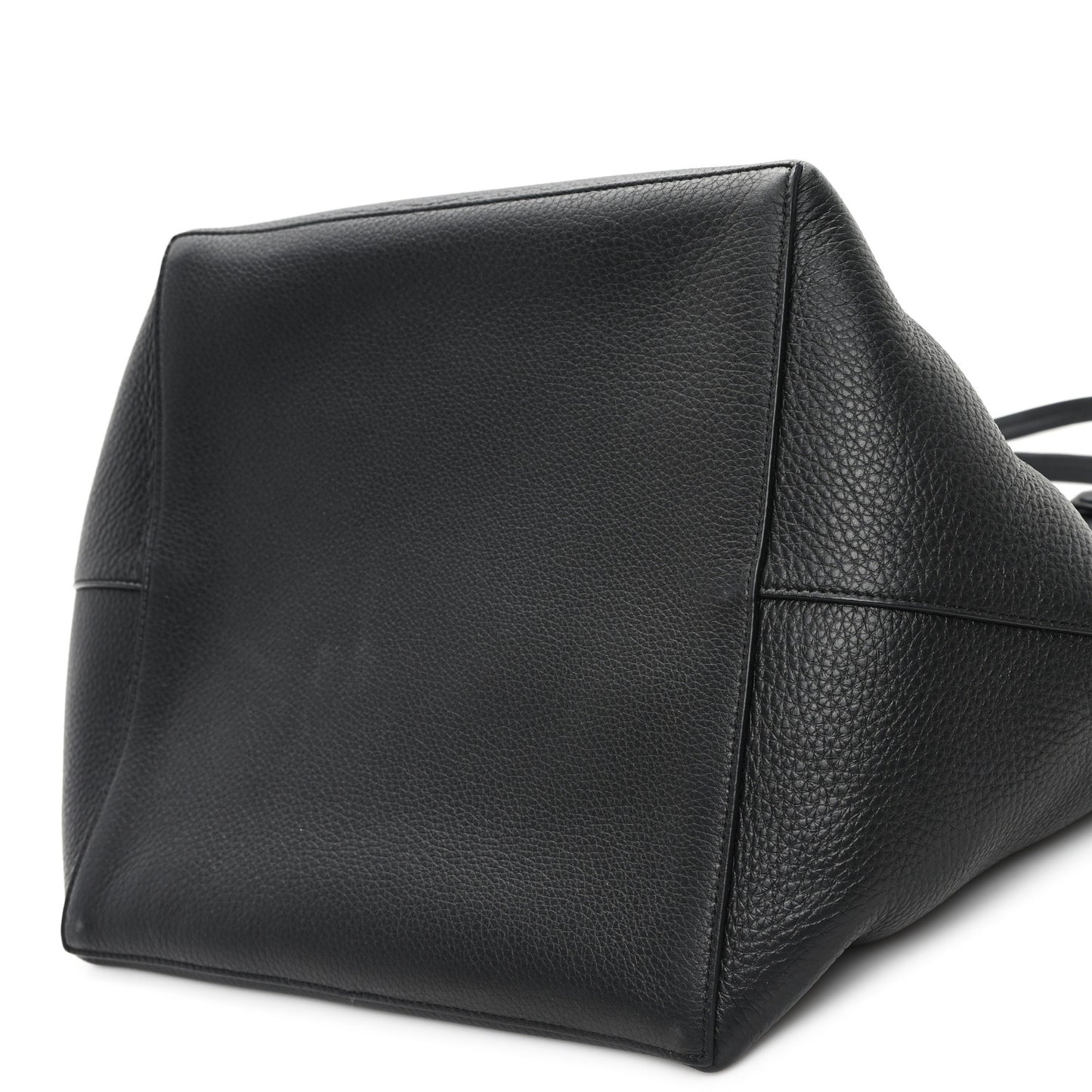 Grained Calfskin Park Tote Three Black