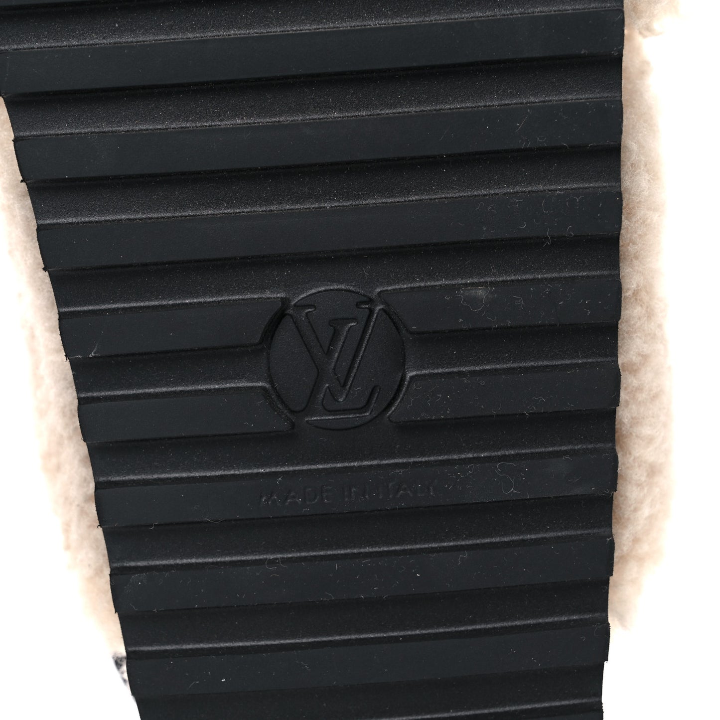 Shearling Paseo Sandals 40 Black
