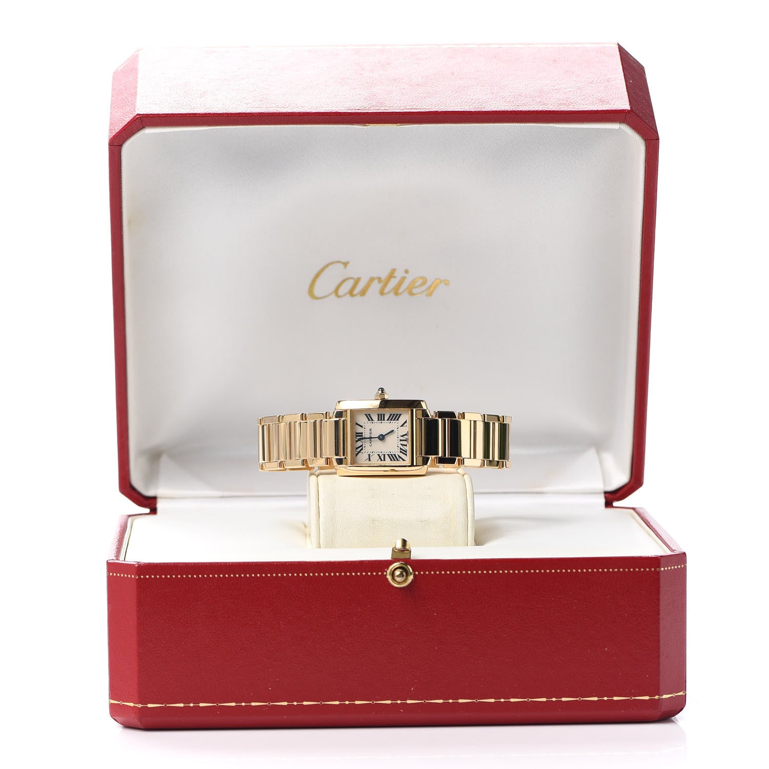 Cartier 18K Yellow Gold 20mm Tank Francaise Quartz Watch 6 of 6