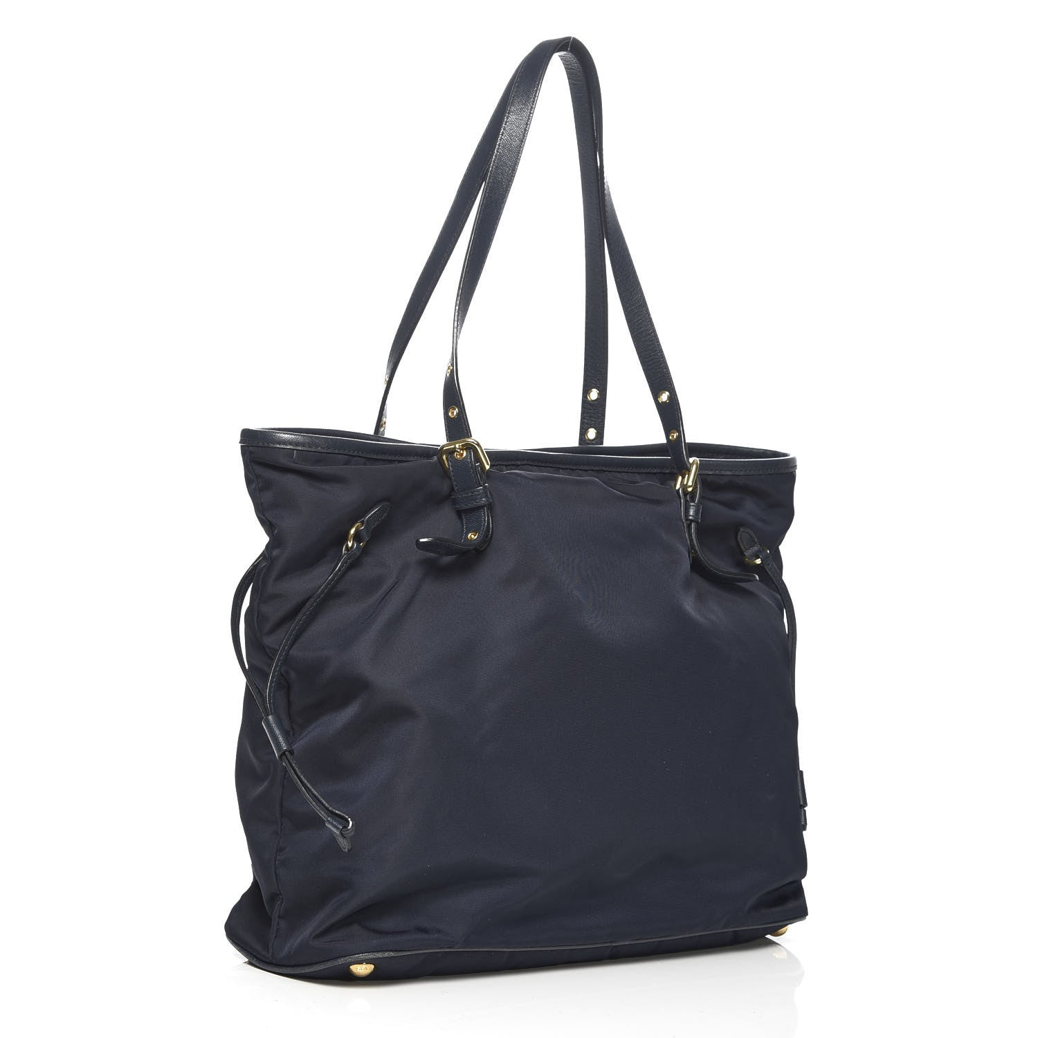Prada Tessuto Nylon Saffiano Tote Baltico 3 of 9