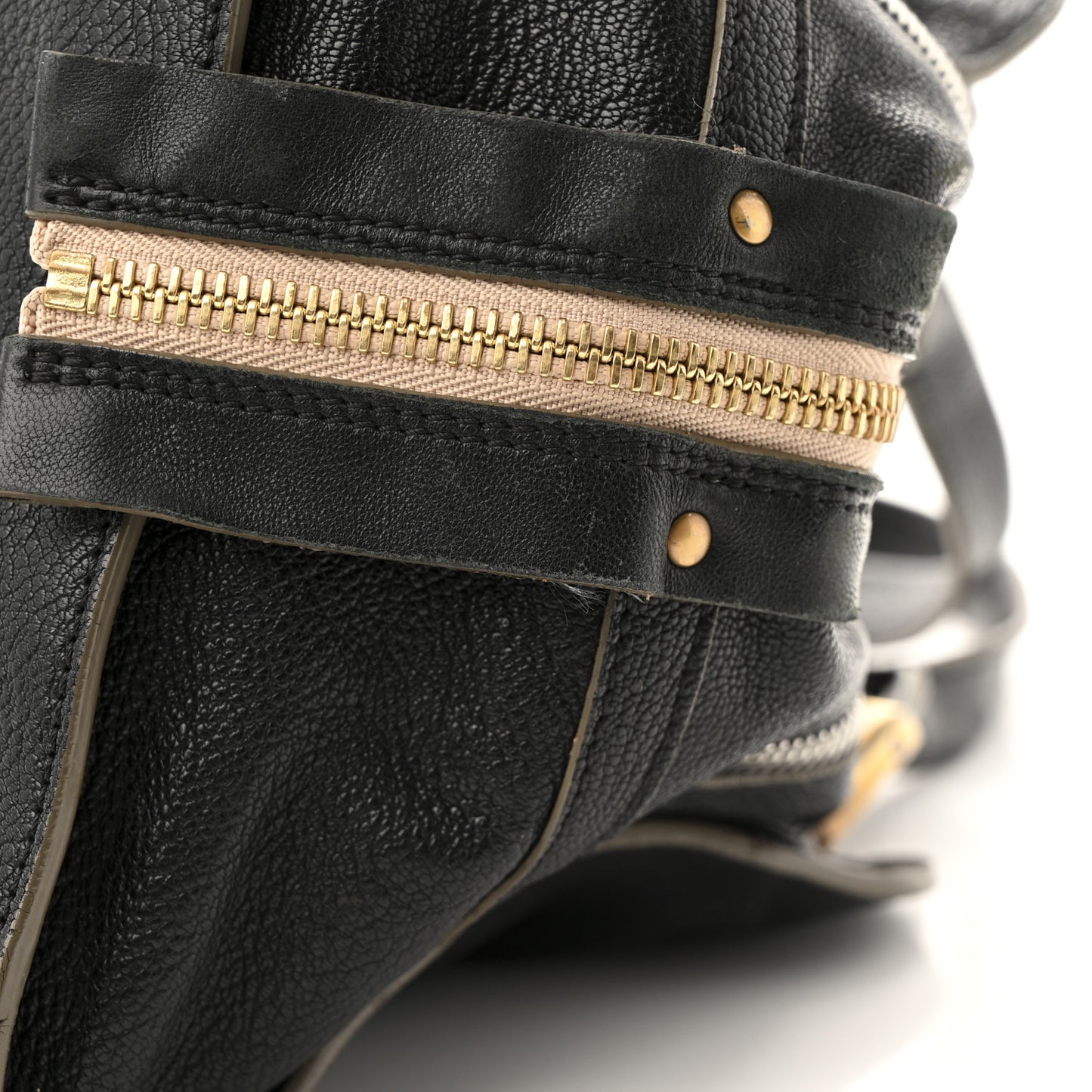 Goatskin Large Dalston Satchel Black