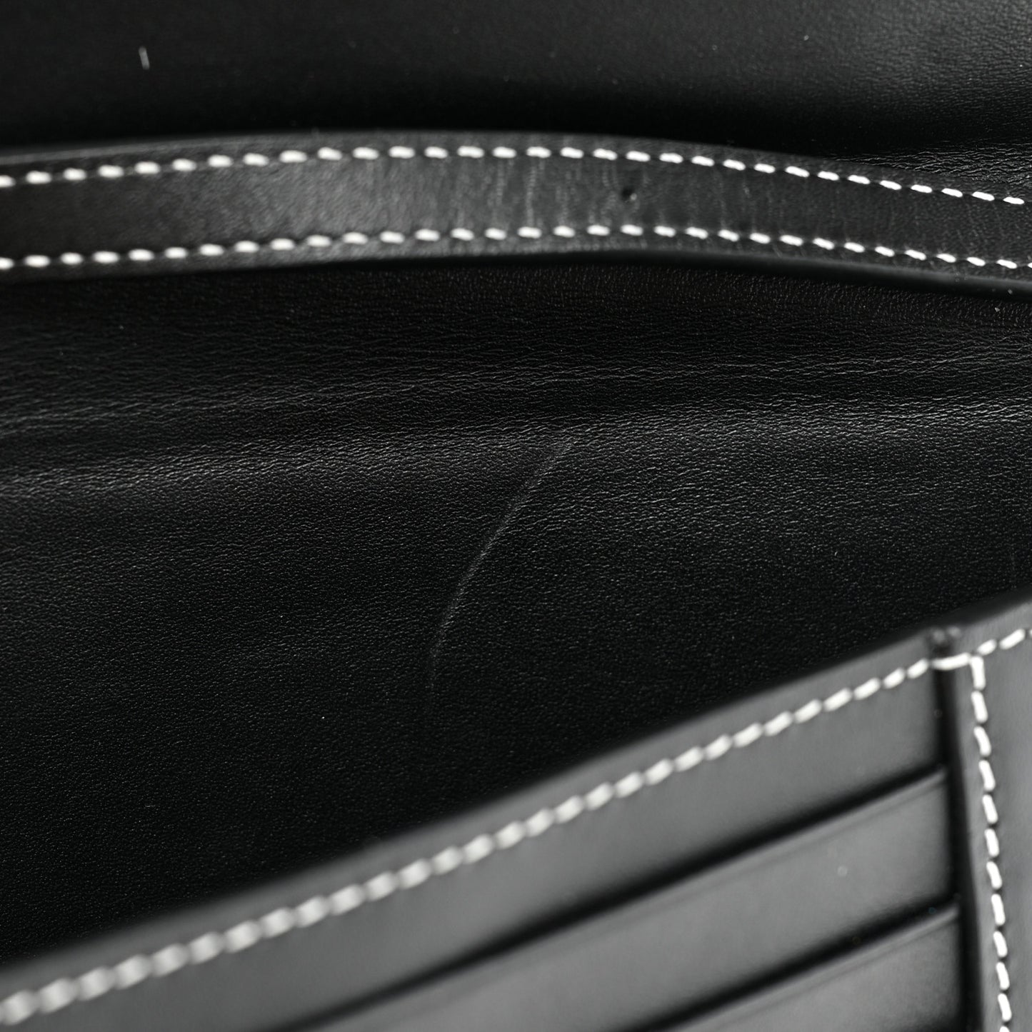 Soft Calfskin Heel Bag Black Soft White