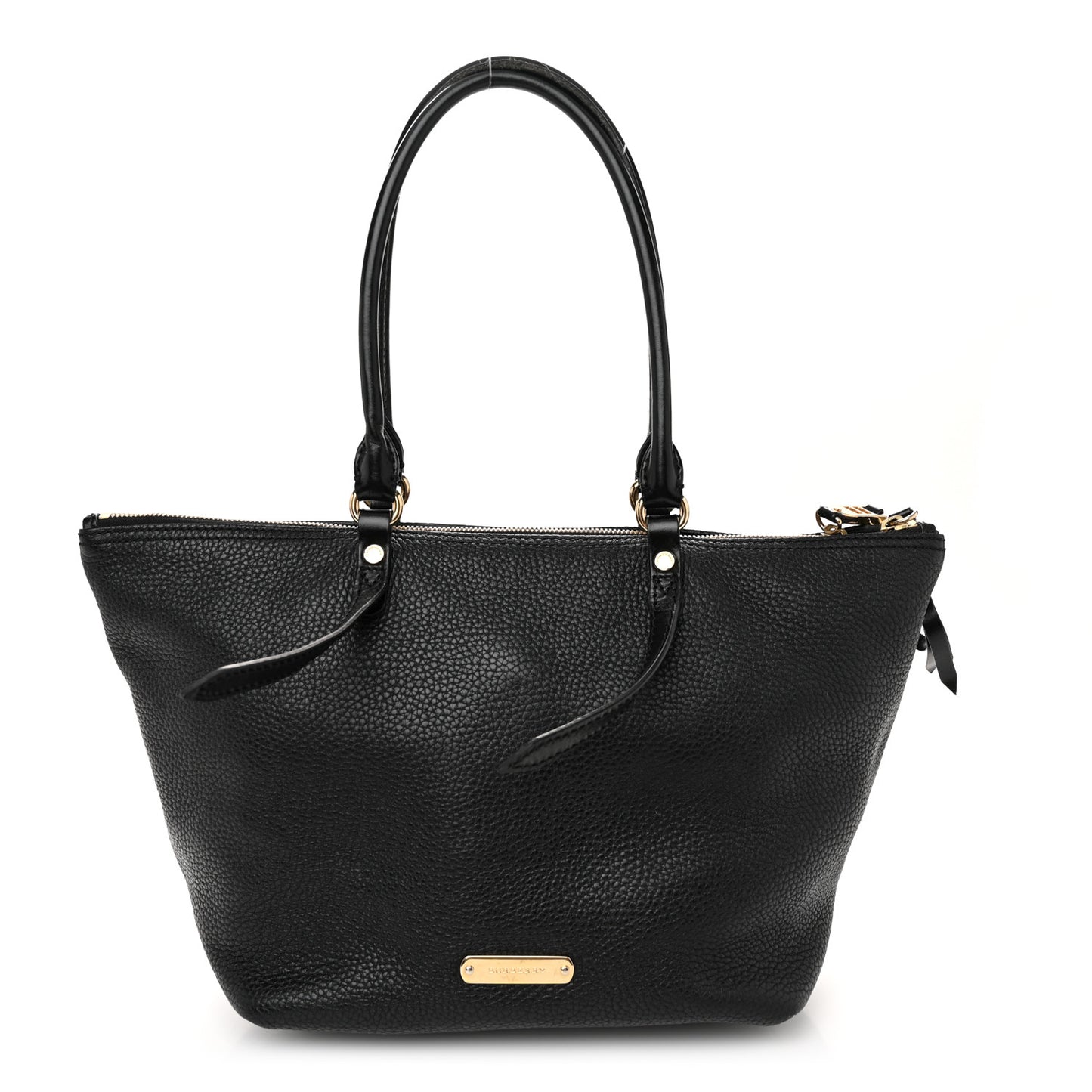 London Grainy Calfskin Small Salisbury Tote Black