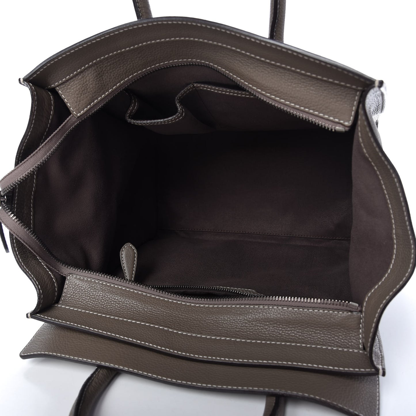Drummed Calfskin Mini Luggage Souris