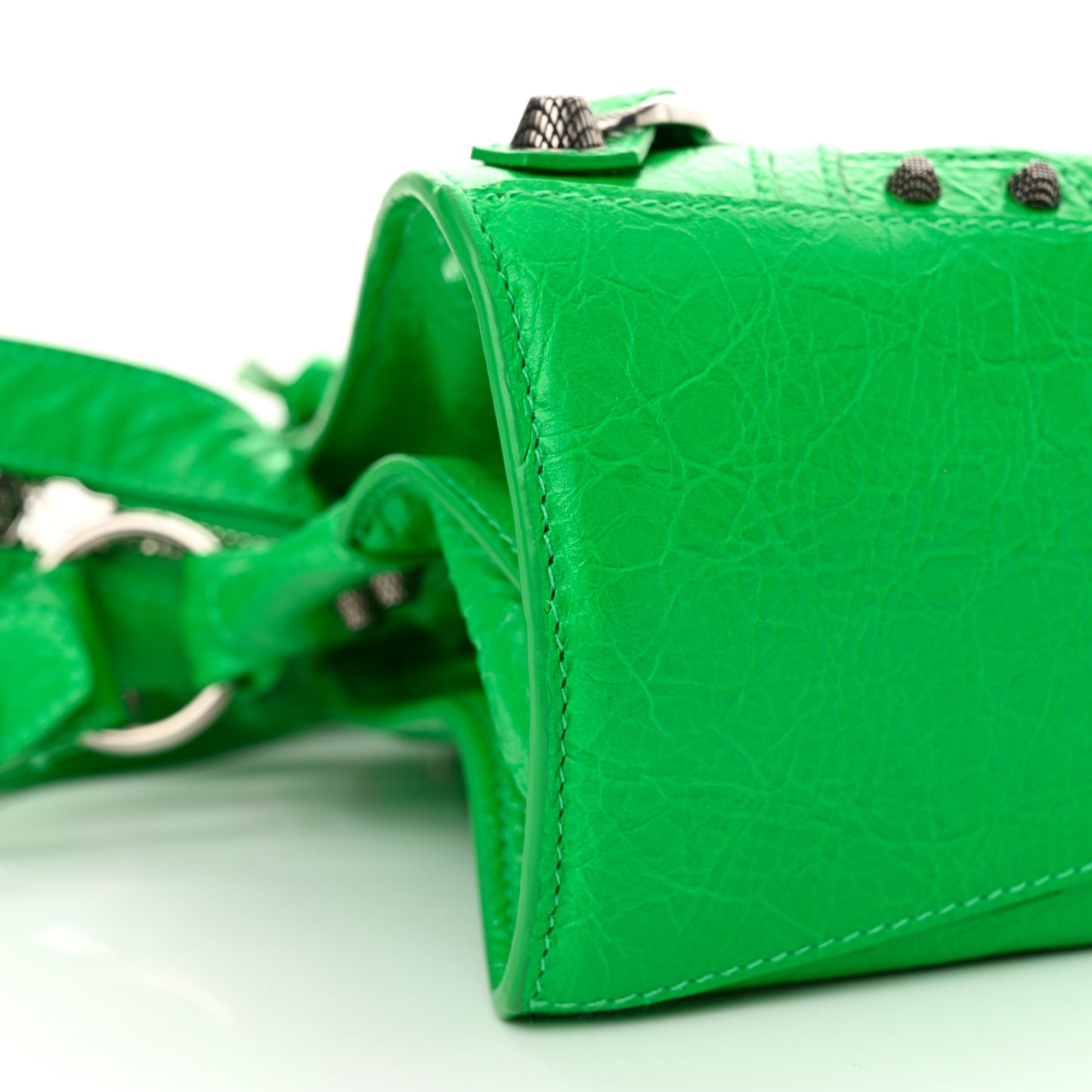 Agneau Arena Neo Cagole Handbag XS Kelly Green