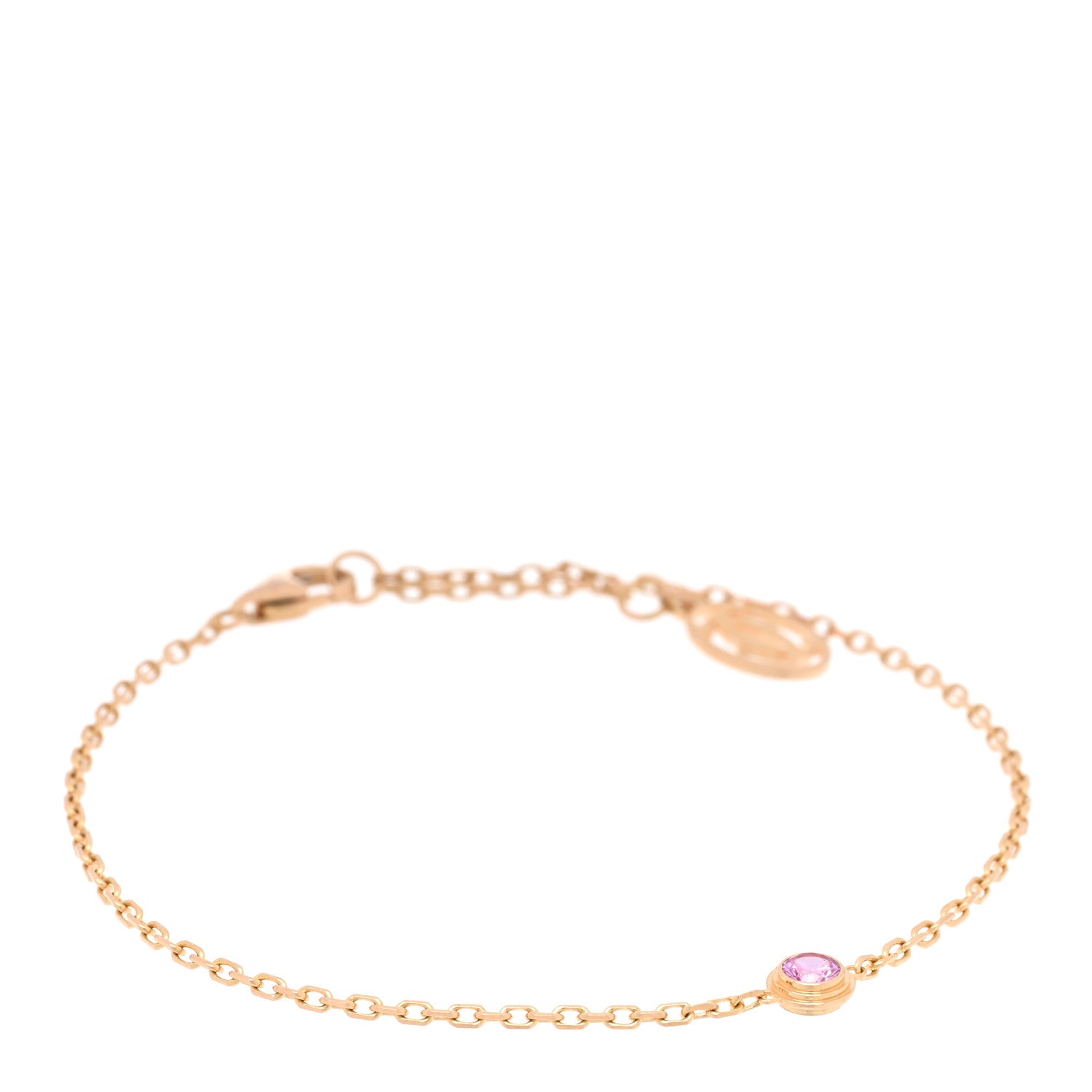 Cartier 18K Pink Gold Pink Sapphire D'Amour Bracelet 1 of 2