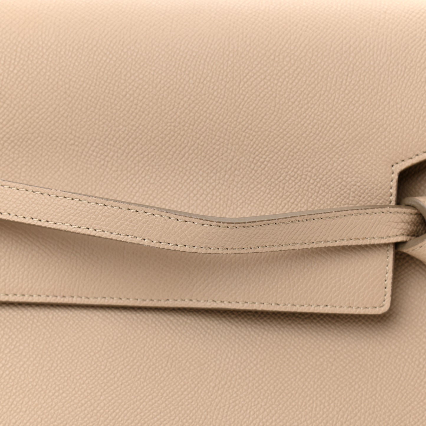 Grained Calfskin Mini Belt Bag Light Taupe