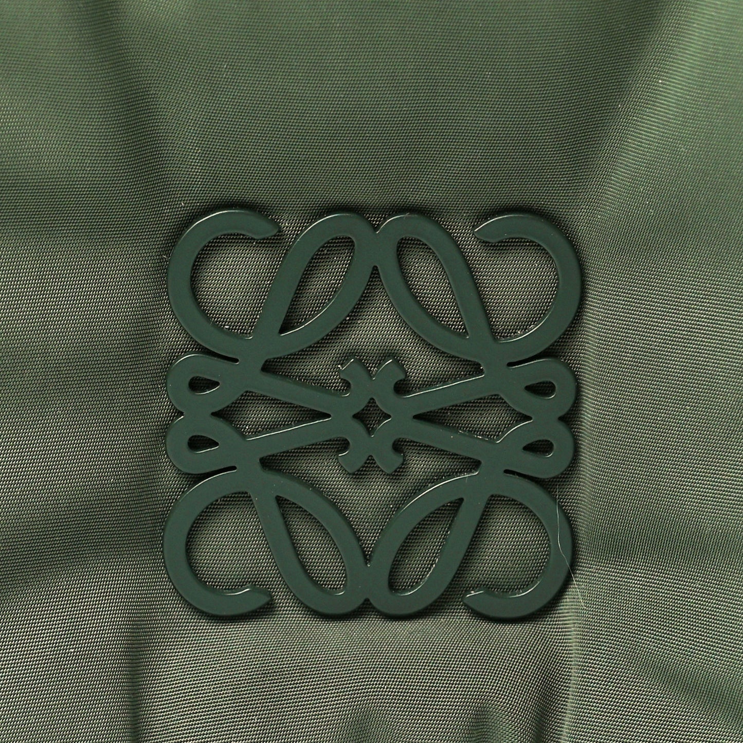 Nylon Medium Goya Puffer Bag Green