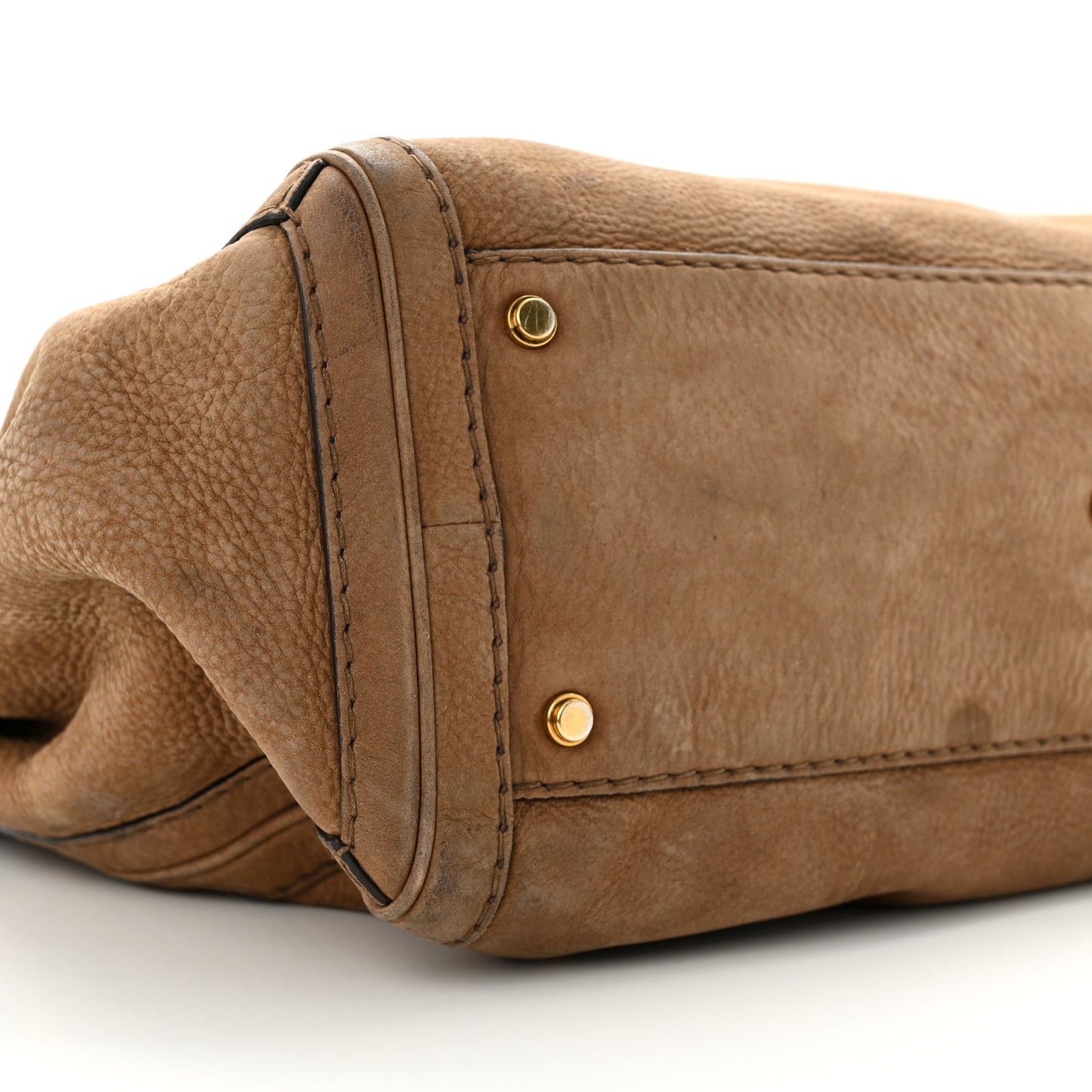 Suede Medium GG Running Tote Brown