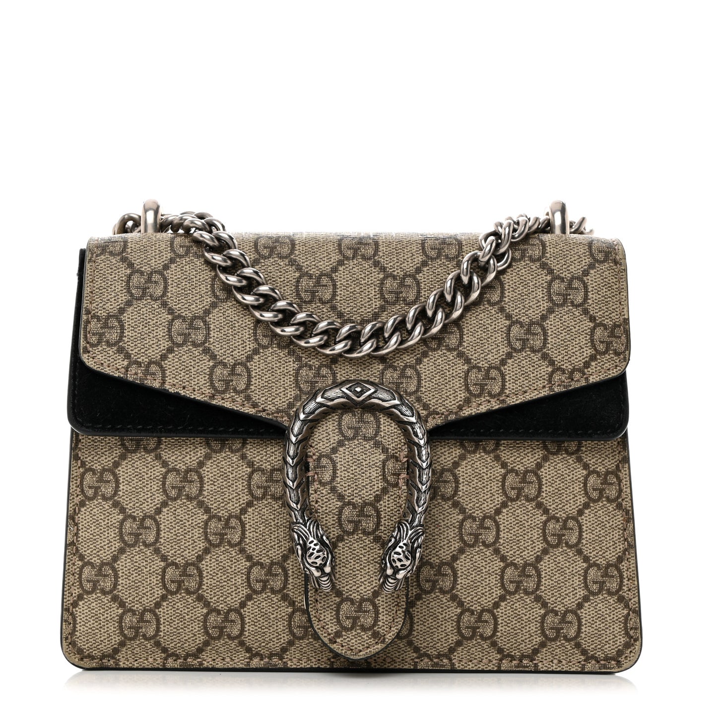 GG Supreme Monogram Mini Dionysus Shoulder Bag Black
