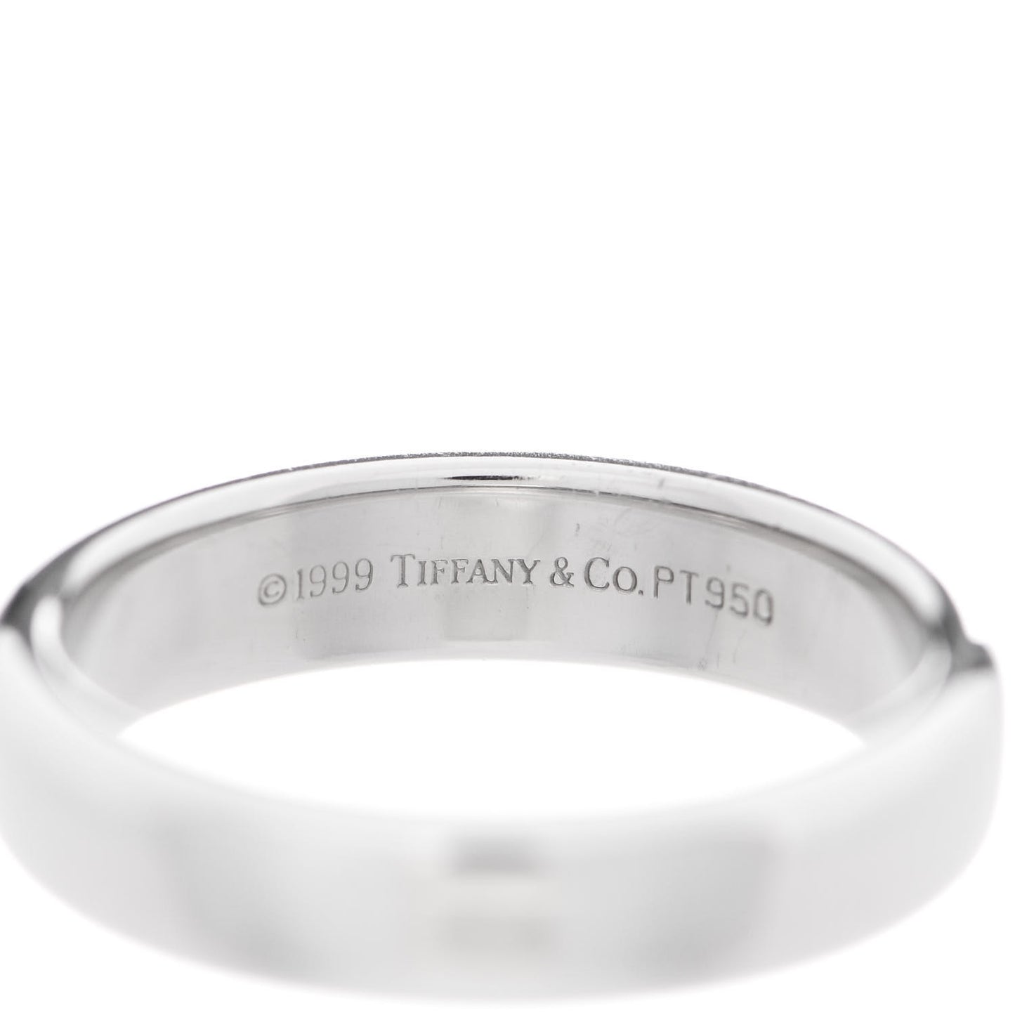 Platinum 4.5mm Classic Wedding Band Ring 53 6.5