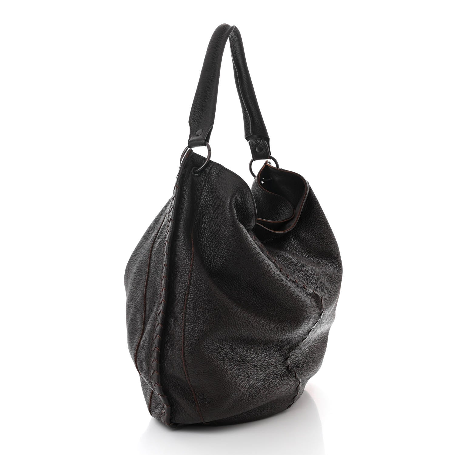Bottega Veneta Cervo Deerskin Hobo Ebano 3 of 10