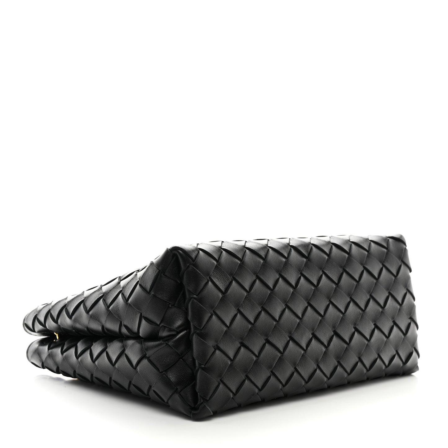 Nappa Intrecciato Small Andiamo With Chain Shoulder Bag Black