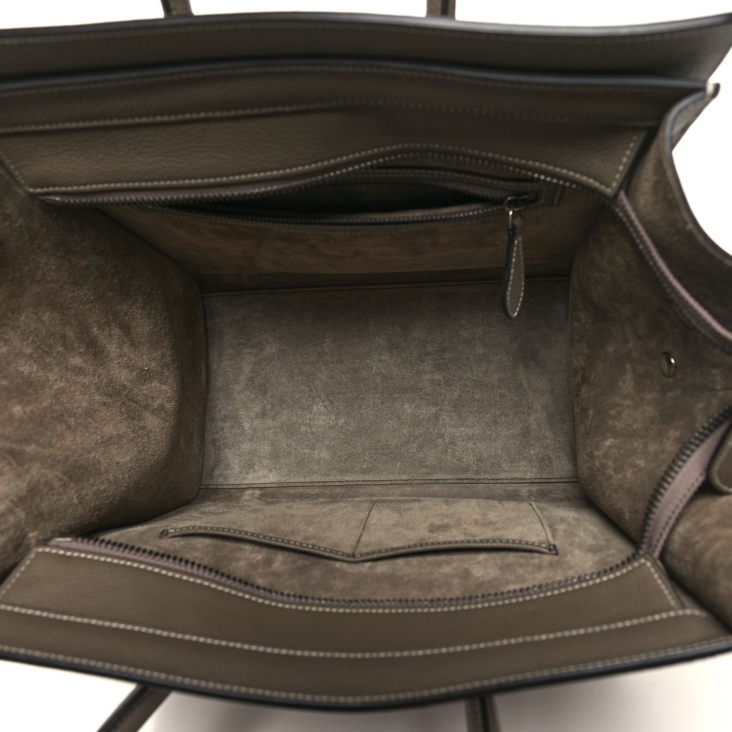 Drummed Calfskin Mini Luggage Souris