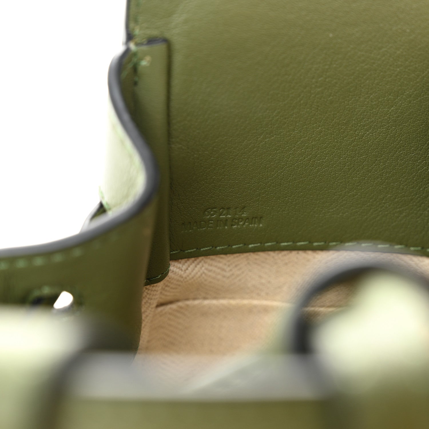 Loewe Calfskin Mini Hammock Shoulder Bag Avocado 7 of 11