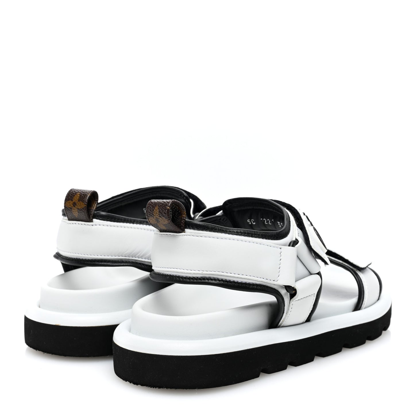Calfskin Pool Pillow Flat Comfort Sandals 39 White