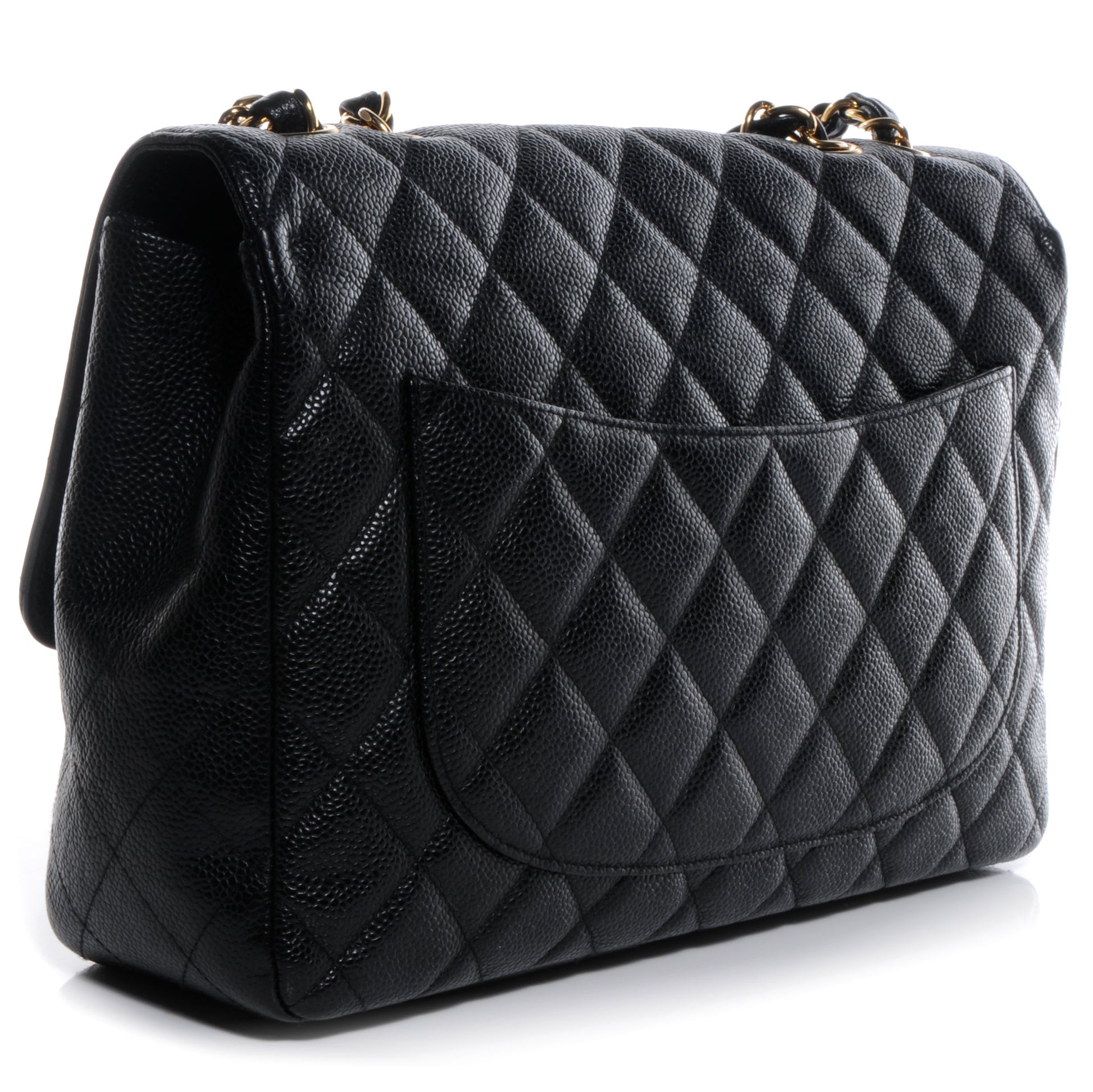 Chanel Caviar Jumbo Single Flap Black 3 of 8