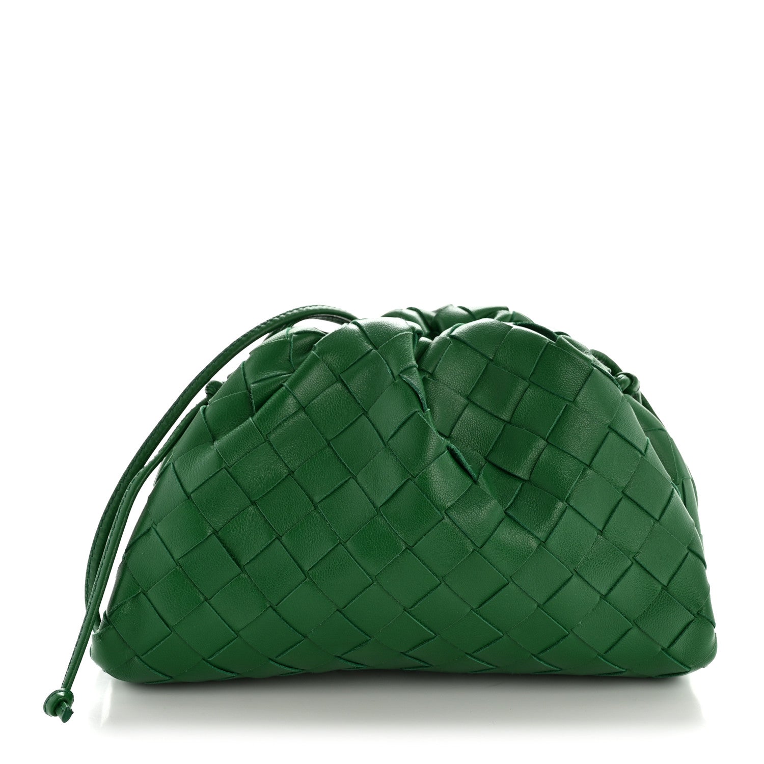 BOTTEGA VENETA The Pouch ミニ グリーン Bottega Veneta Nappa Intrecciato The Mini Pouch Racing Green