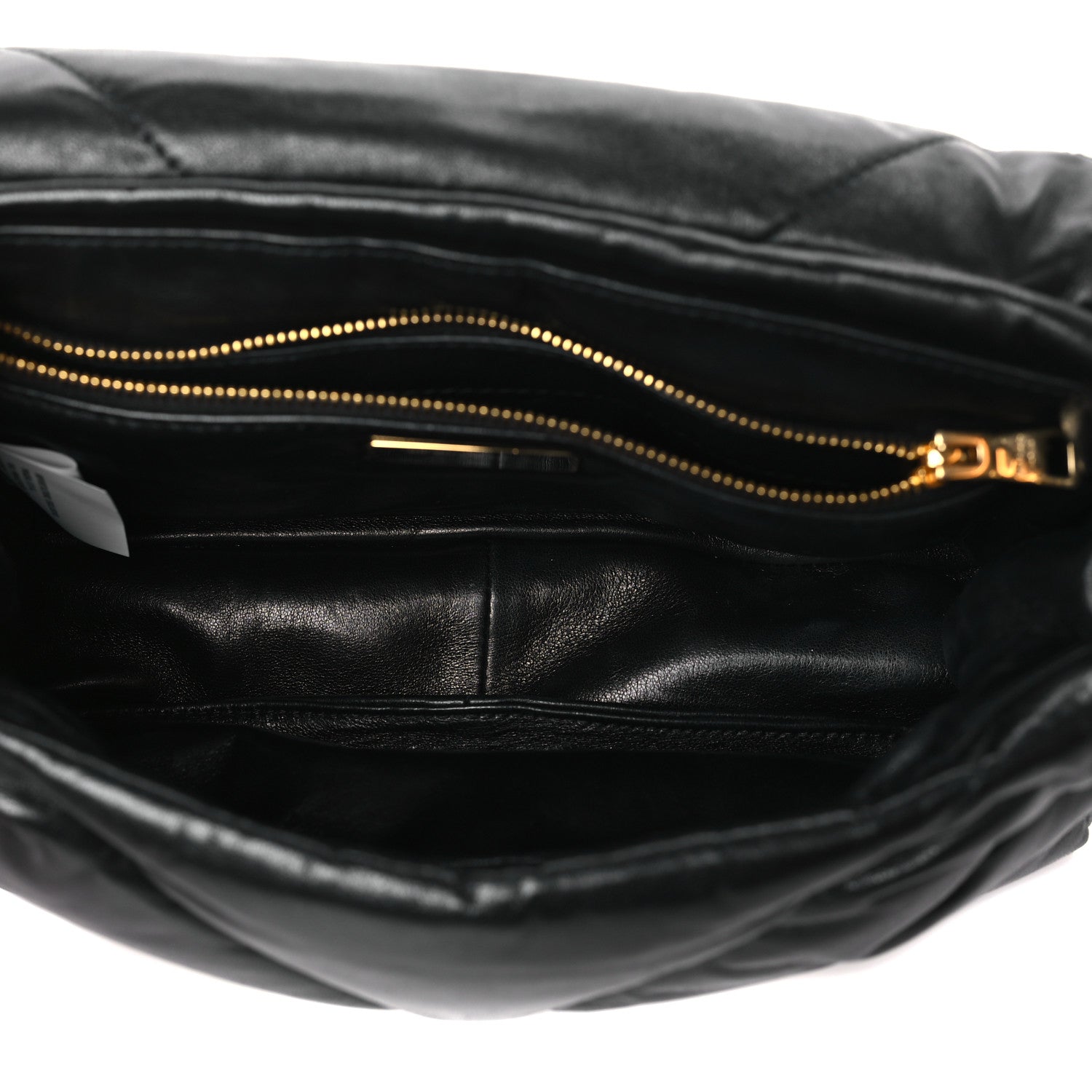 Prada Nappa Soft Padded Logo Embossed Triangle Quilted Small Shoulder Bag Black 5 of 10