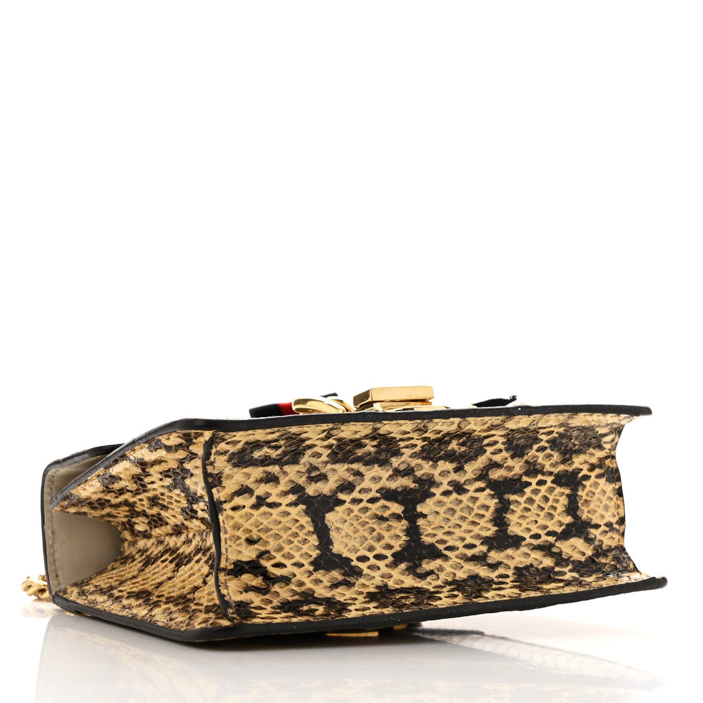 Snakeskin Mini Sylvie Chain Shoulder Bag Roccia