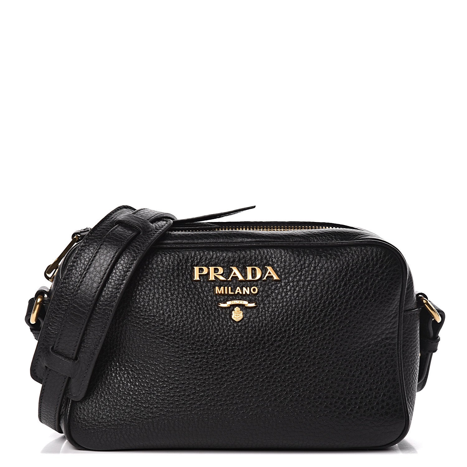 バッグ r.2009.716 Prada Vitello Phenix Camera Bag Black 471215 – FASHIONPHILE