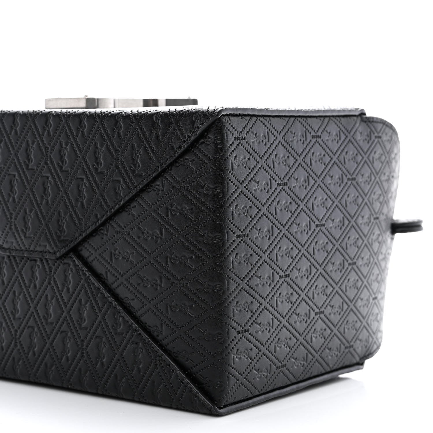 Saint Laurent Calfskin Monogram Take Away Box Black 10 of 10