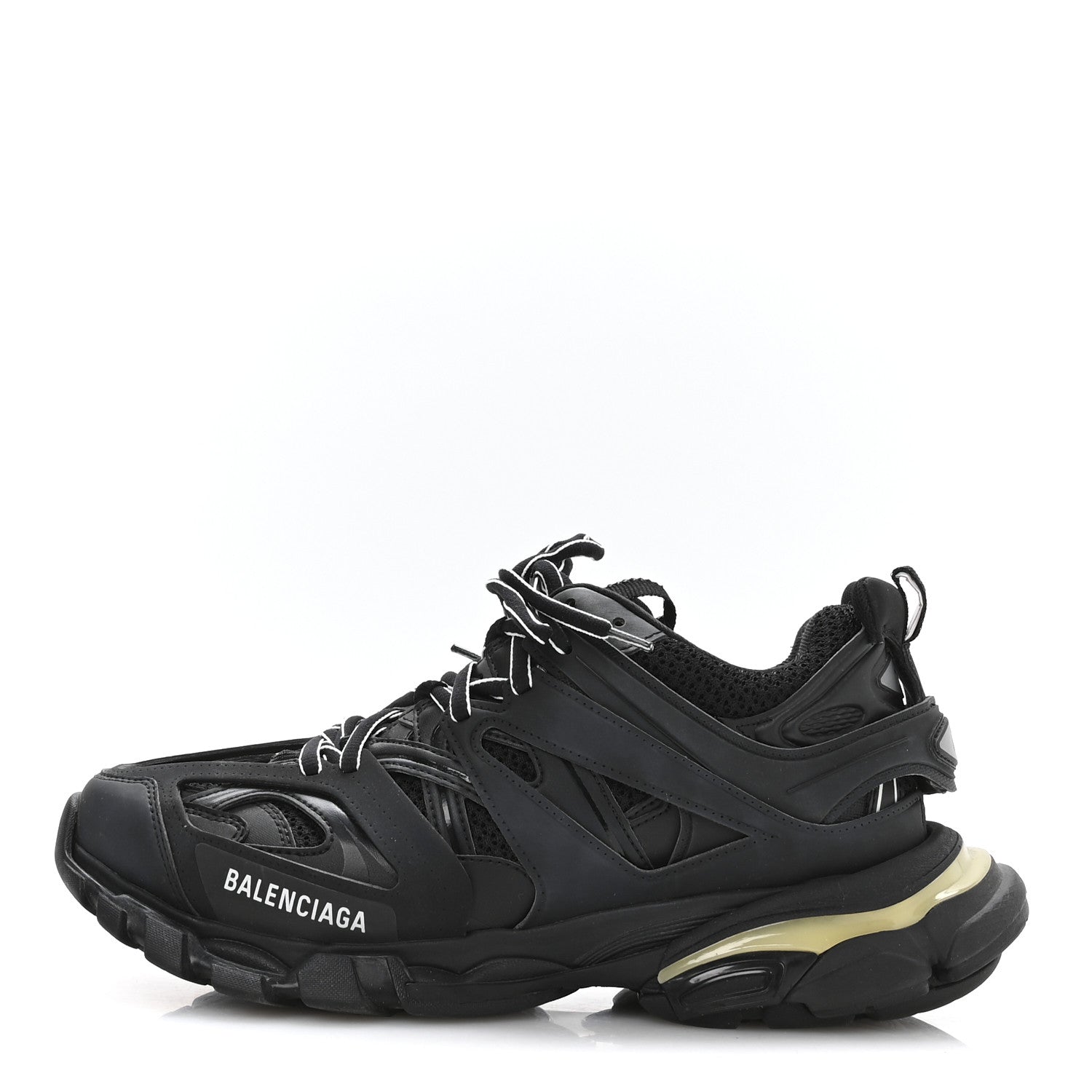 Balenciaga Mesh Nylon Mens Track Sneakers 42 Black 1855939