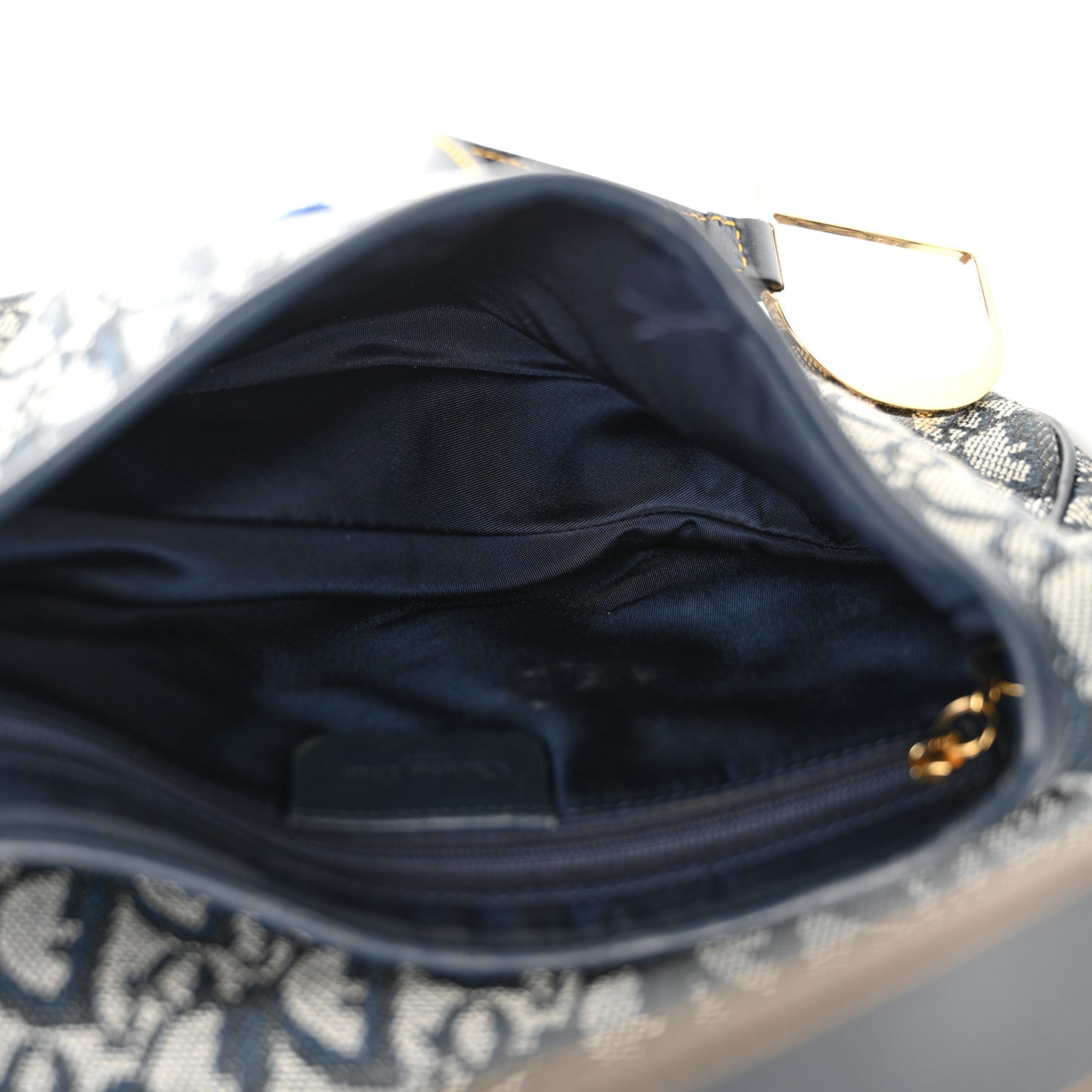 Monogram Saddle Bag Blue
