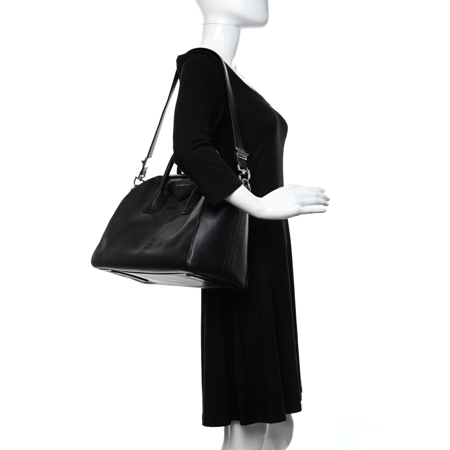 Givenchy Calfskin 3D Stud Medium Antigona Black 2 of 10
