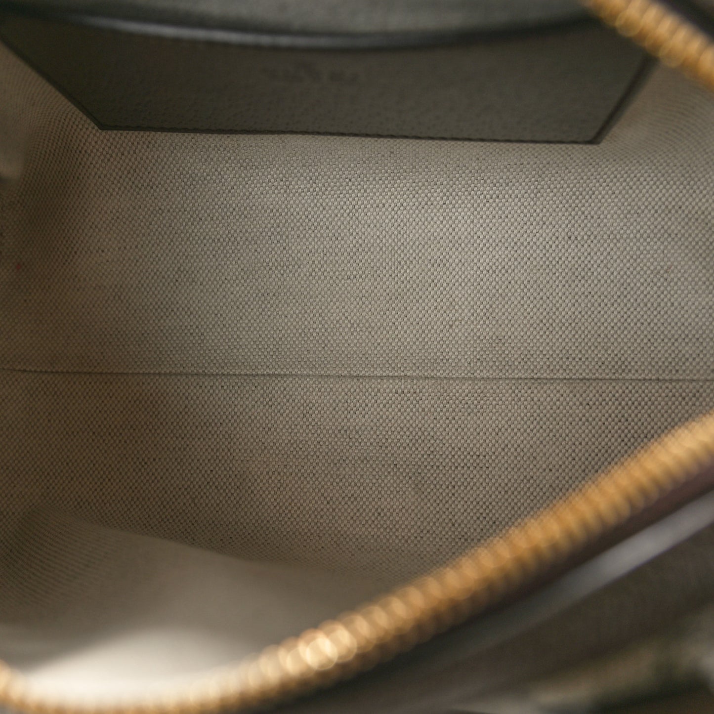 GG Supreme Monogram Textured Dollar Calfskin Web Mini Ophidia Top Handle Bag Beige Ebony New Acero