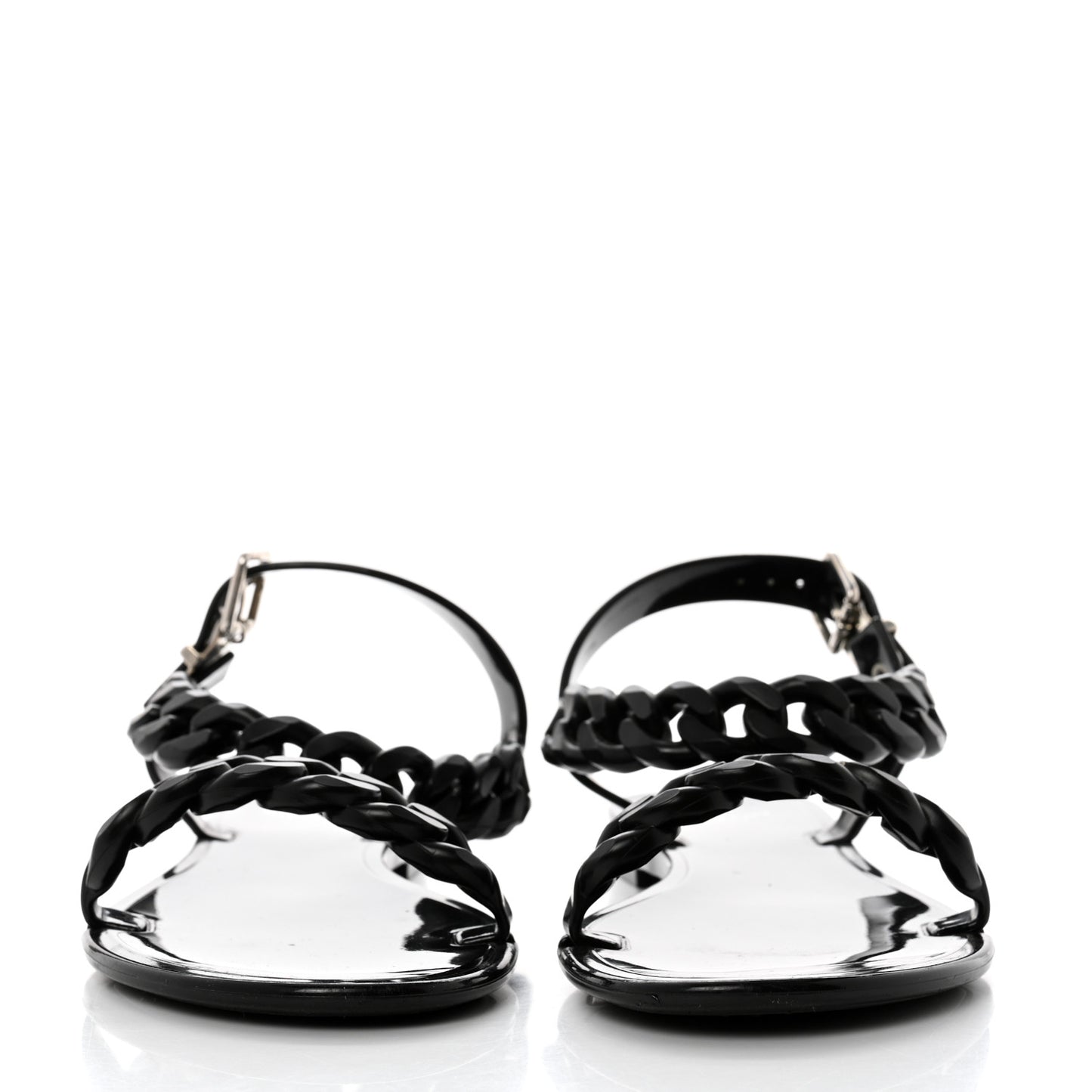 Jelly Chain Nea Sandal Flats 37 Black