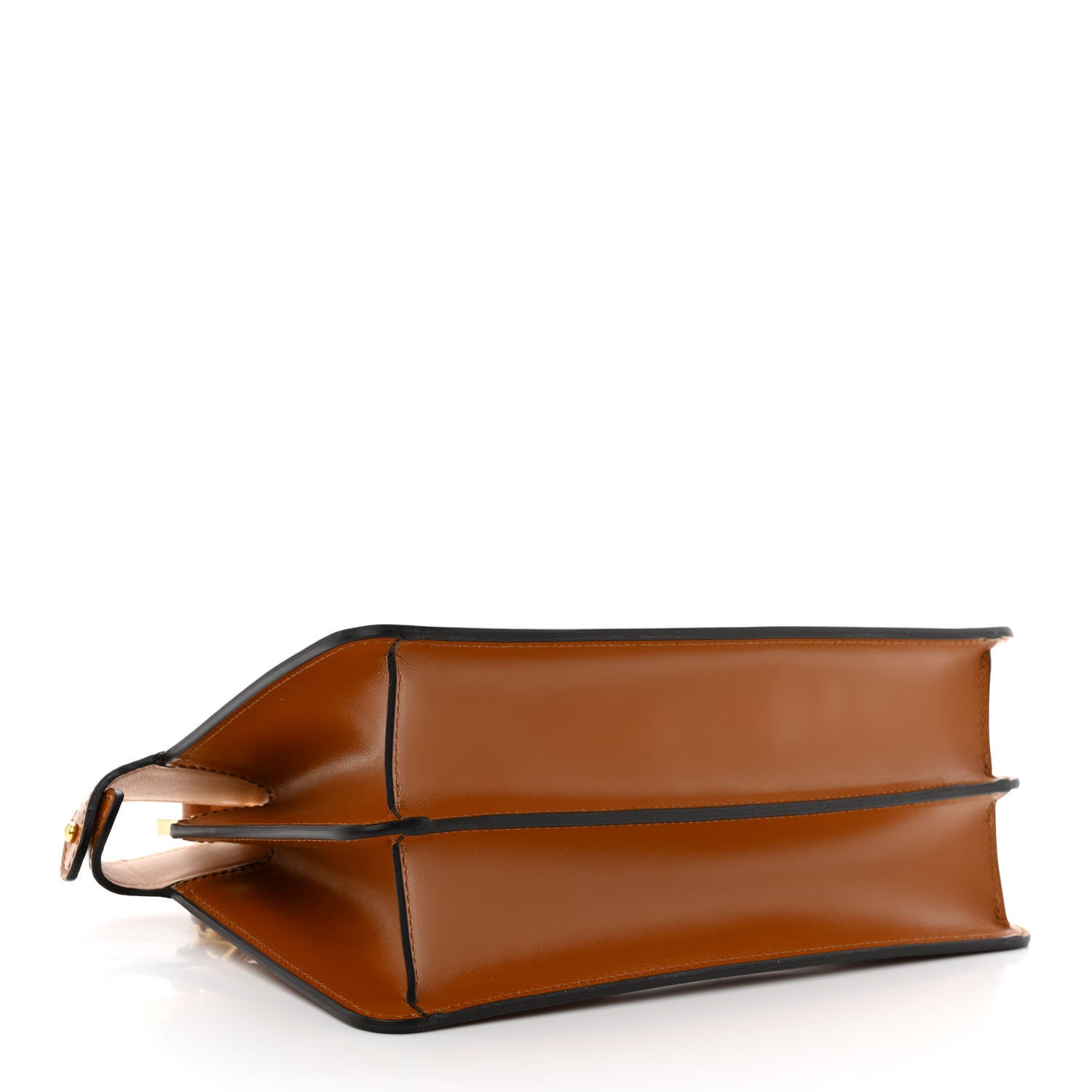 Fendi Vitello King Luxor Shiny Nappa Medium Peekaboo I SEE U East West Satchel Brandy Light Rose 4 of 11