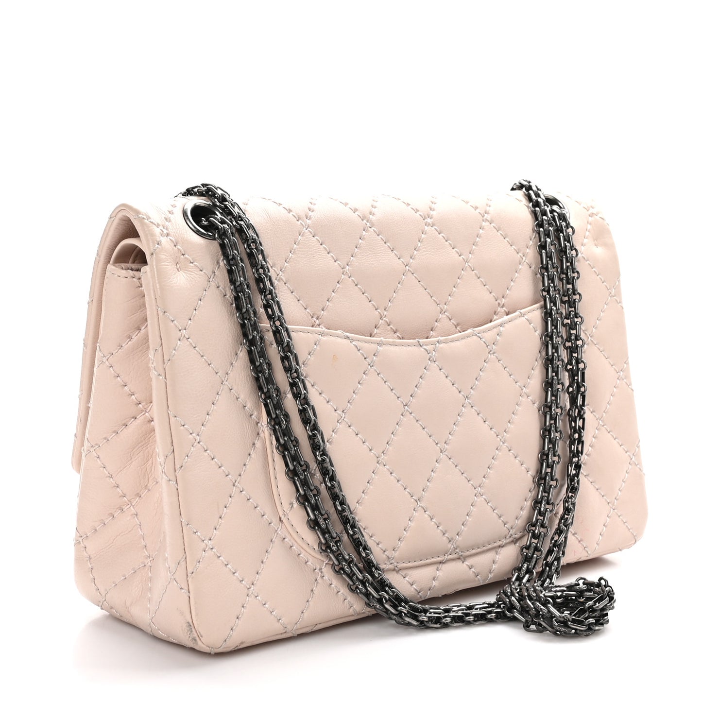 Calfskin Vivid Stitched 2.55 Reissue 226 Flap Light Pink