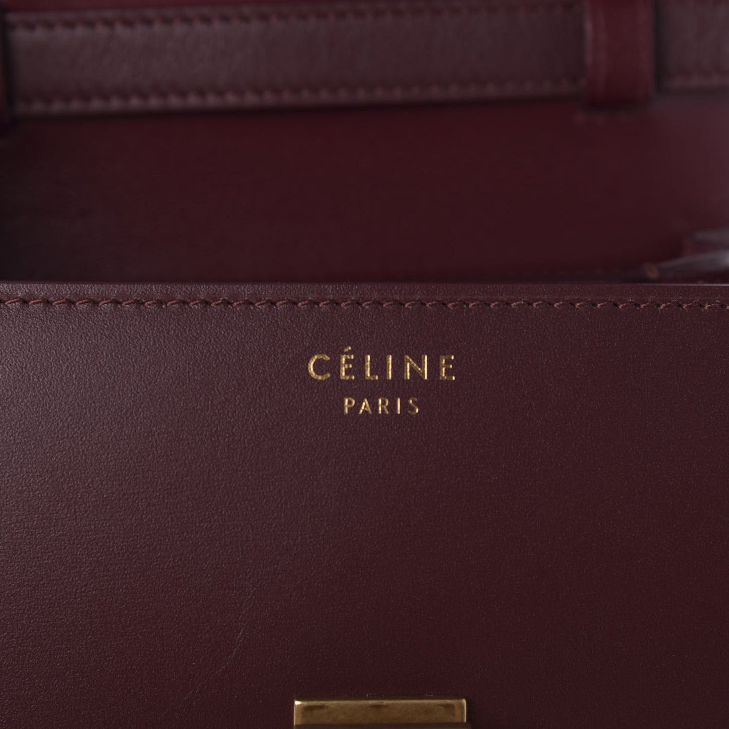 Box Calfskin Small Classic Box Flap Bag Burgundy