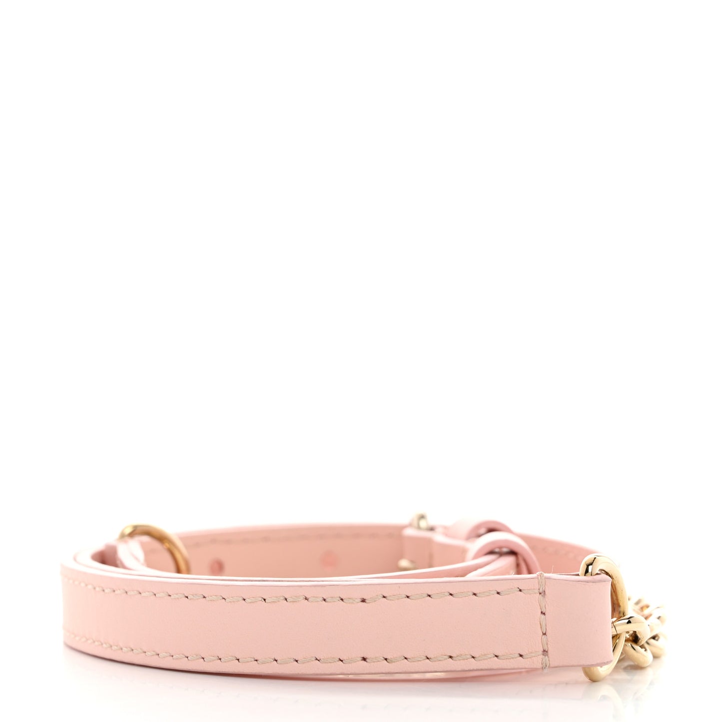 Calfskin Speedy Bandouliere 20 Shoulder Strap Pink Opale