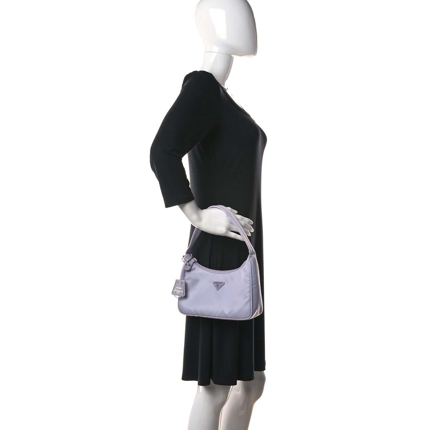 Re-Nylon Saffiano Mini Re-Edition 2000 Bag Glicine