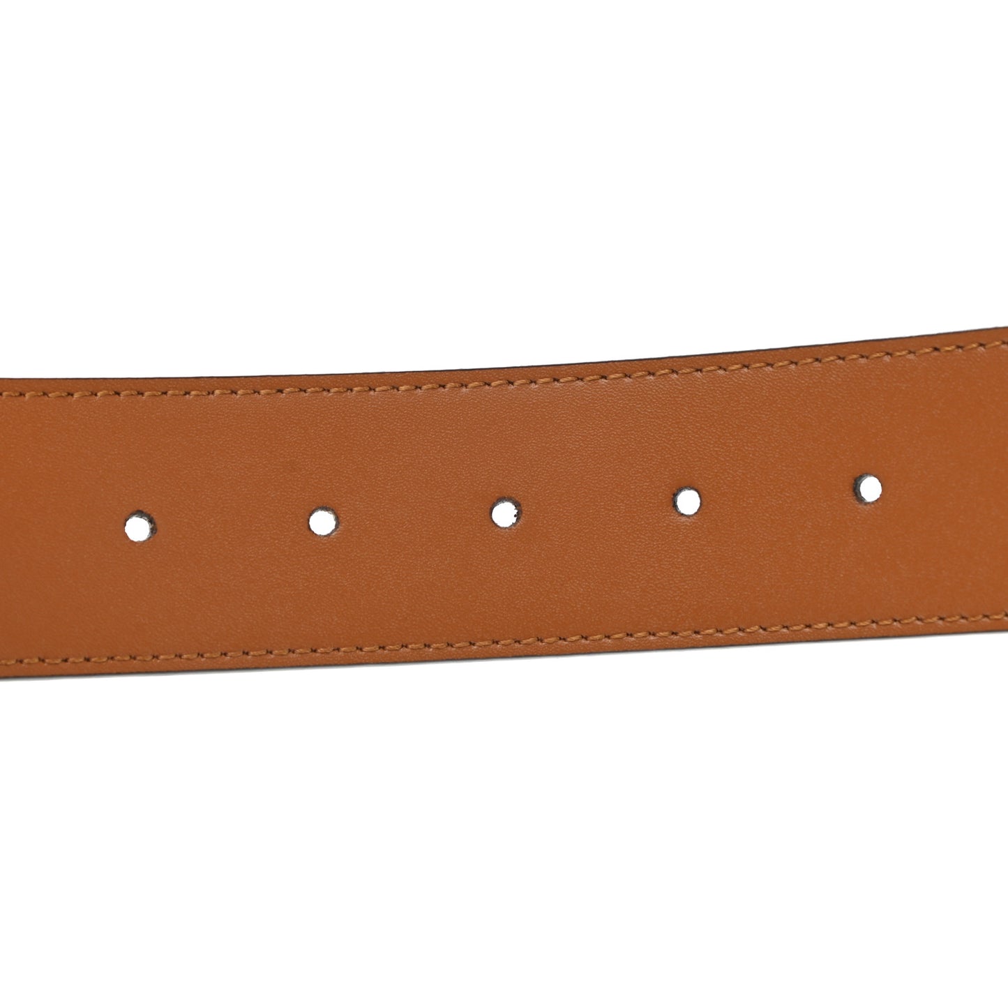 Vitello Liberty F is Fendi Bi-Color Reversible Belt 85 Caramello White