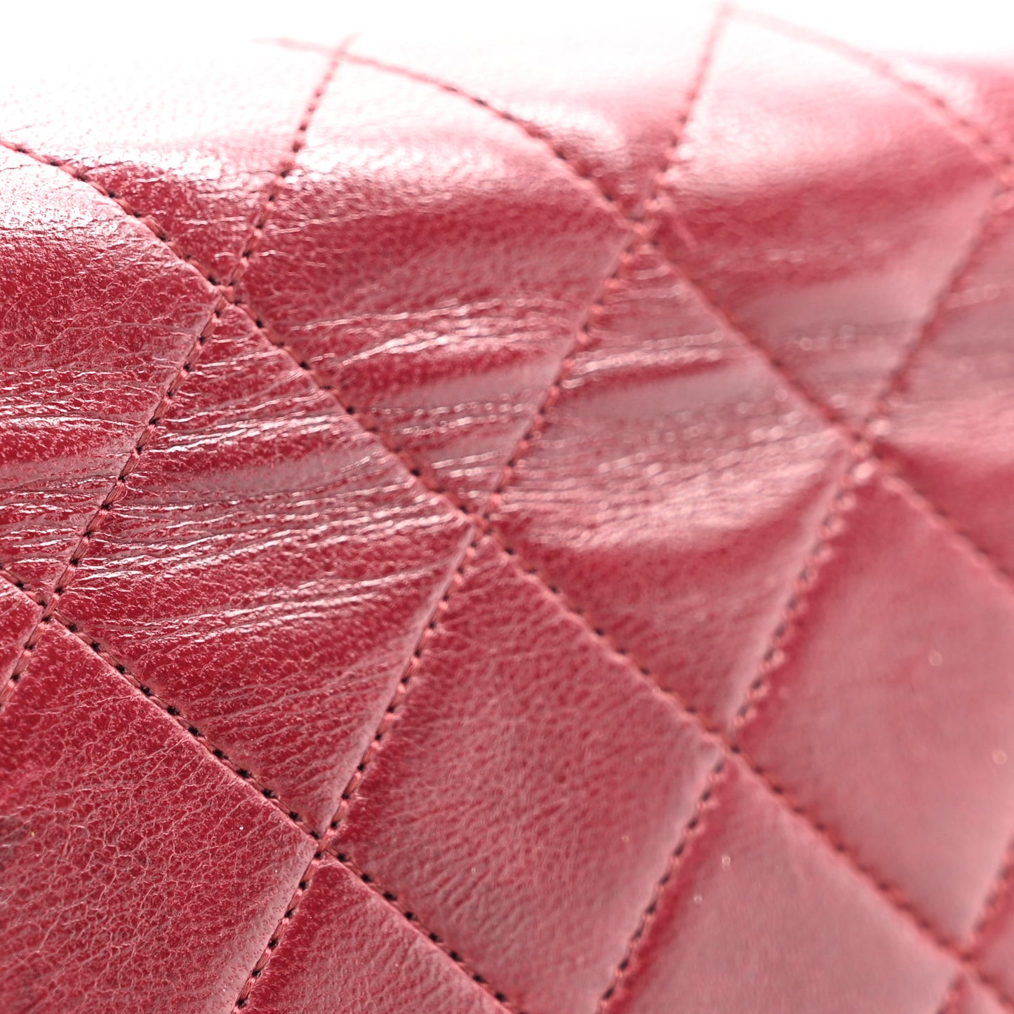 Lambskin Quilted Small Single Flap Bordeaux